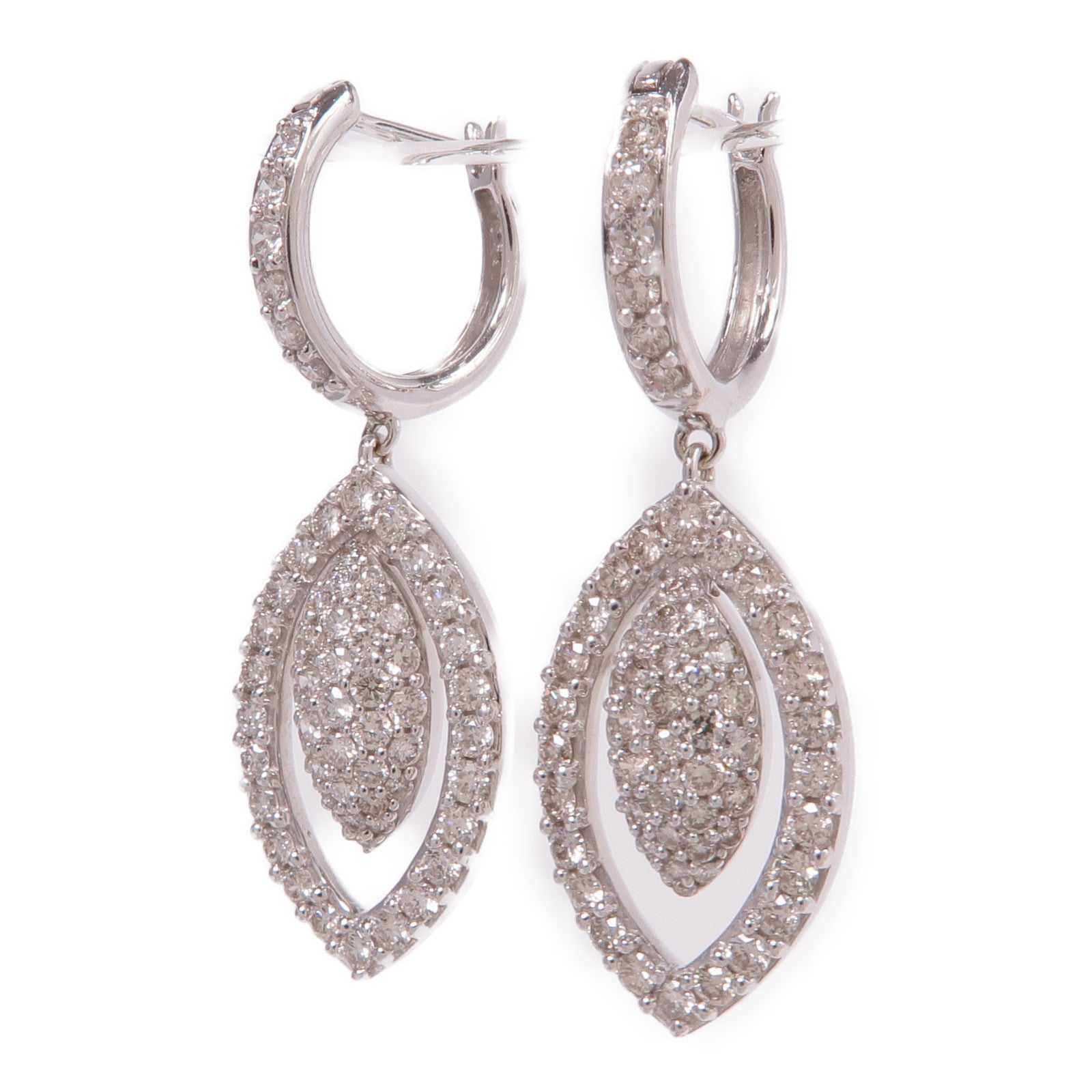 JEWELRY 18K白金Diamond Earrings鑽石耳環
