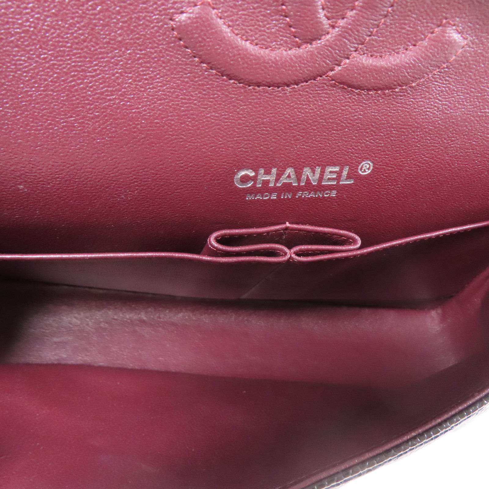 CHANEL 【激減優惠】牛皮皮革Classic 25銀扣鏈帶肩背袋