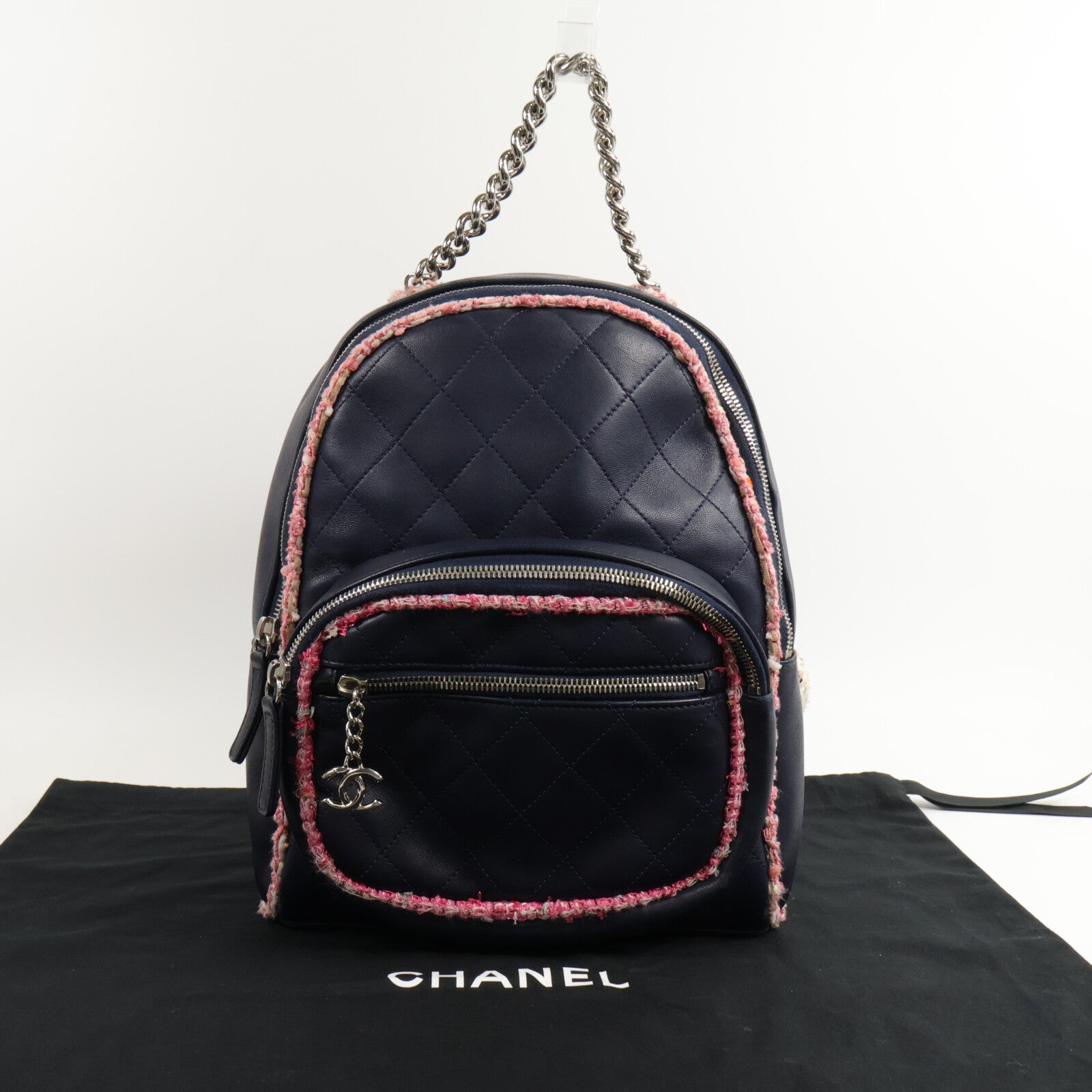 CHANEL 牛皮皮革Backpack肩背袋