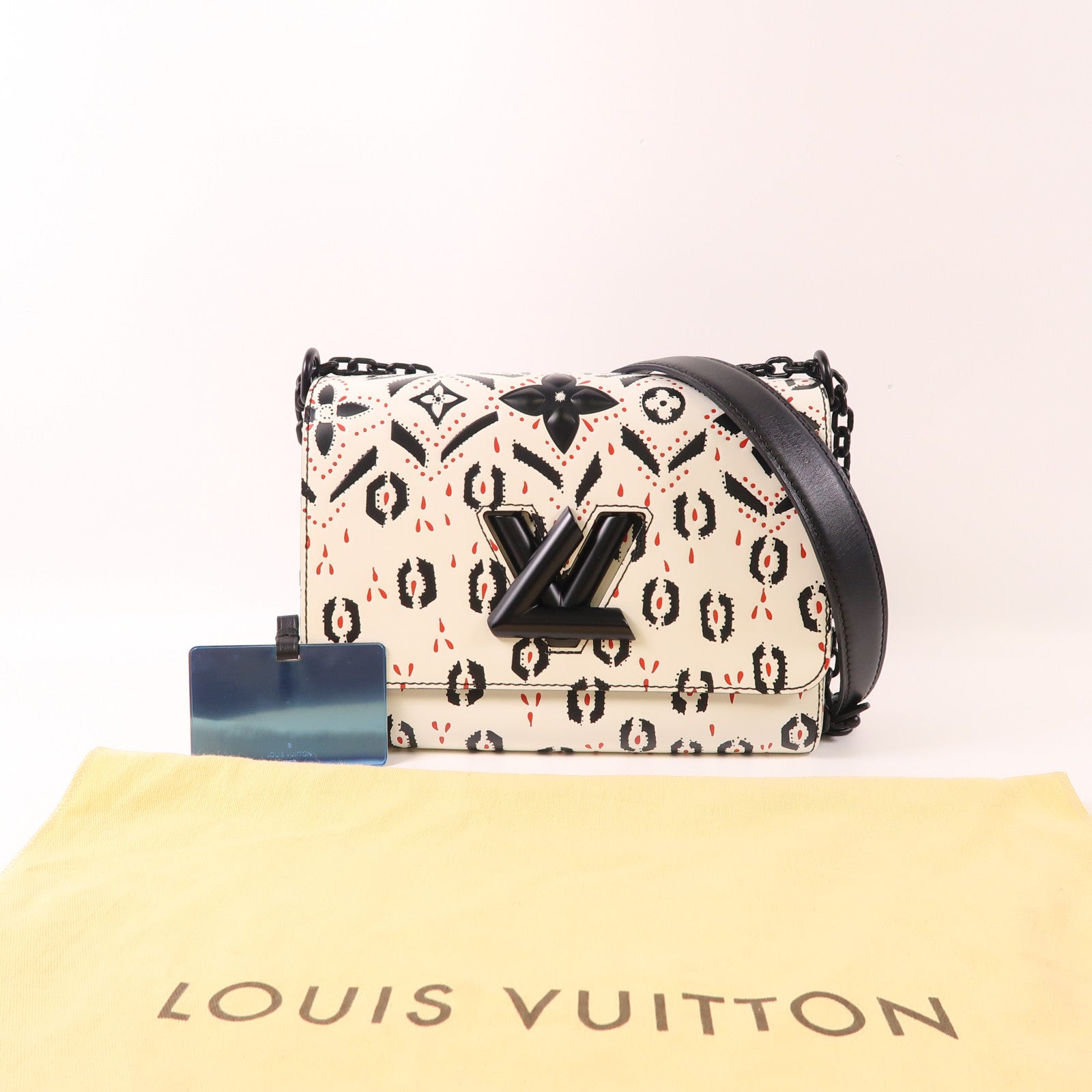 LOUIS VUITTON 牛皮皮革Graphic Print Twist MM手挽肩背兩用袋
