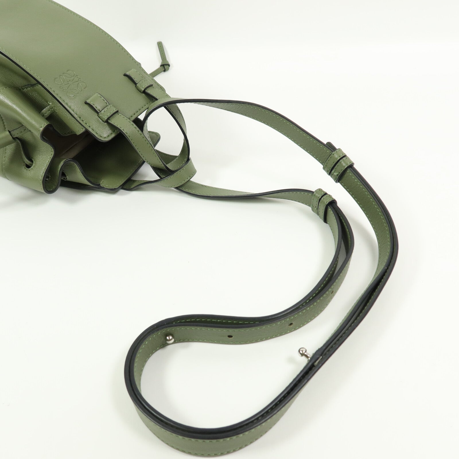 LOEWE 牛皮皮革Hammock Mini手挽肩背兩用袋