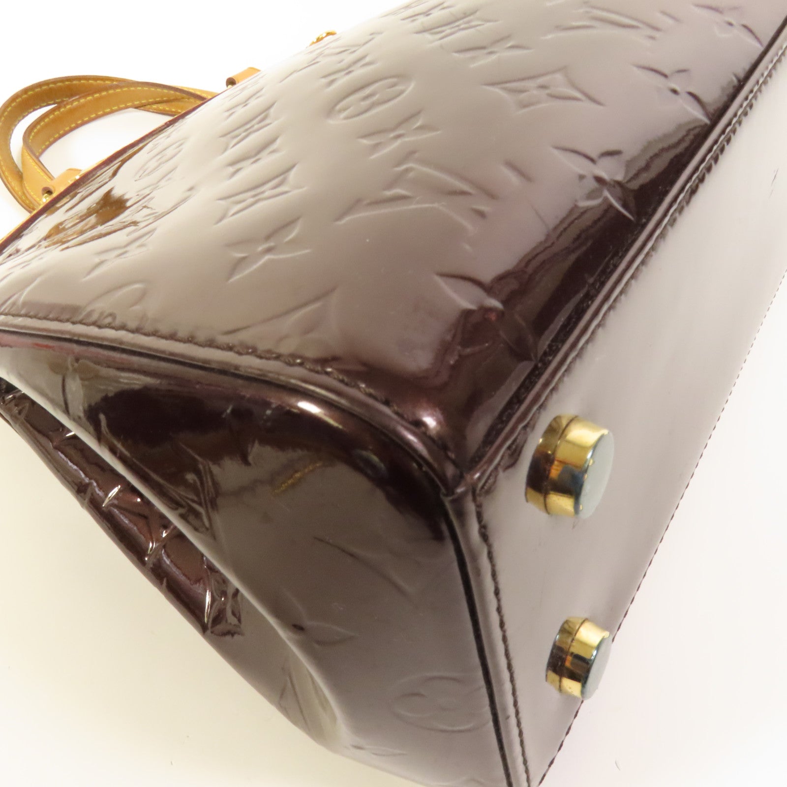 LOUIS VUITTON Monogram Vernis Brea GM金扣手挽肩背兩用袋