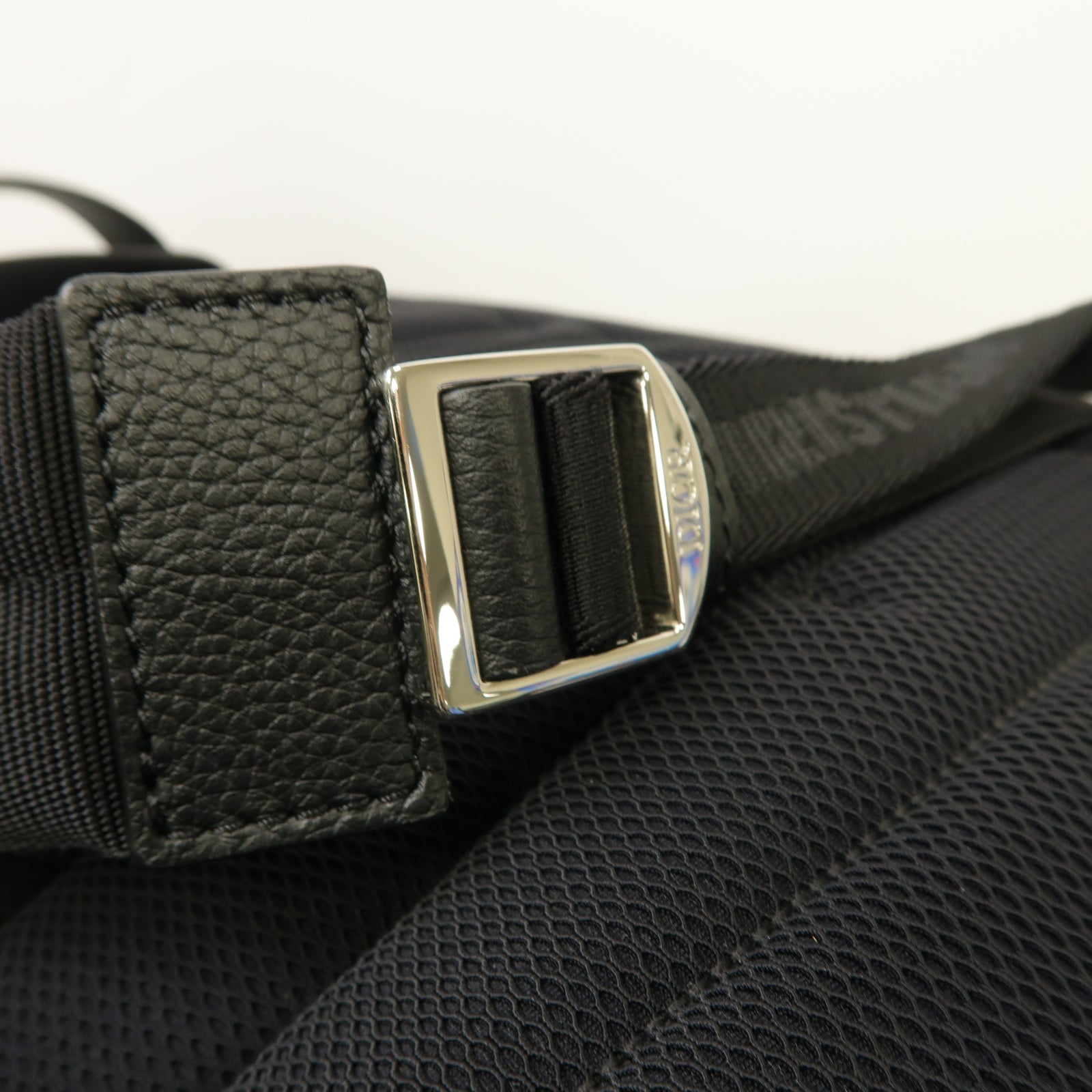 Dior 帆布Rider Backpack銀扣背包藍色