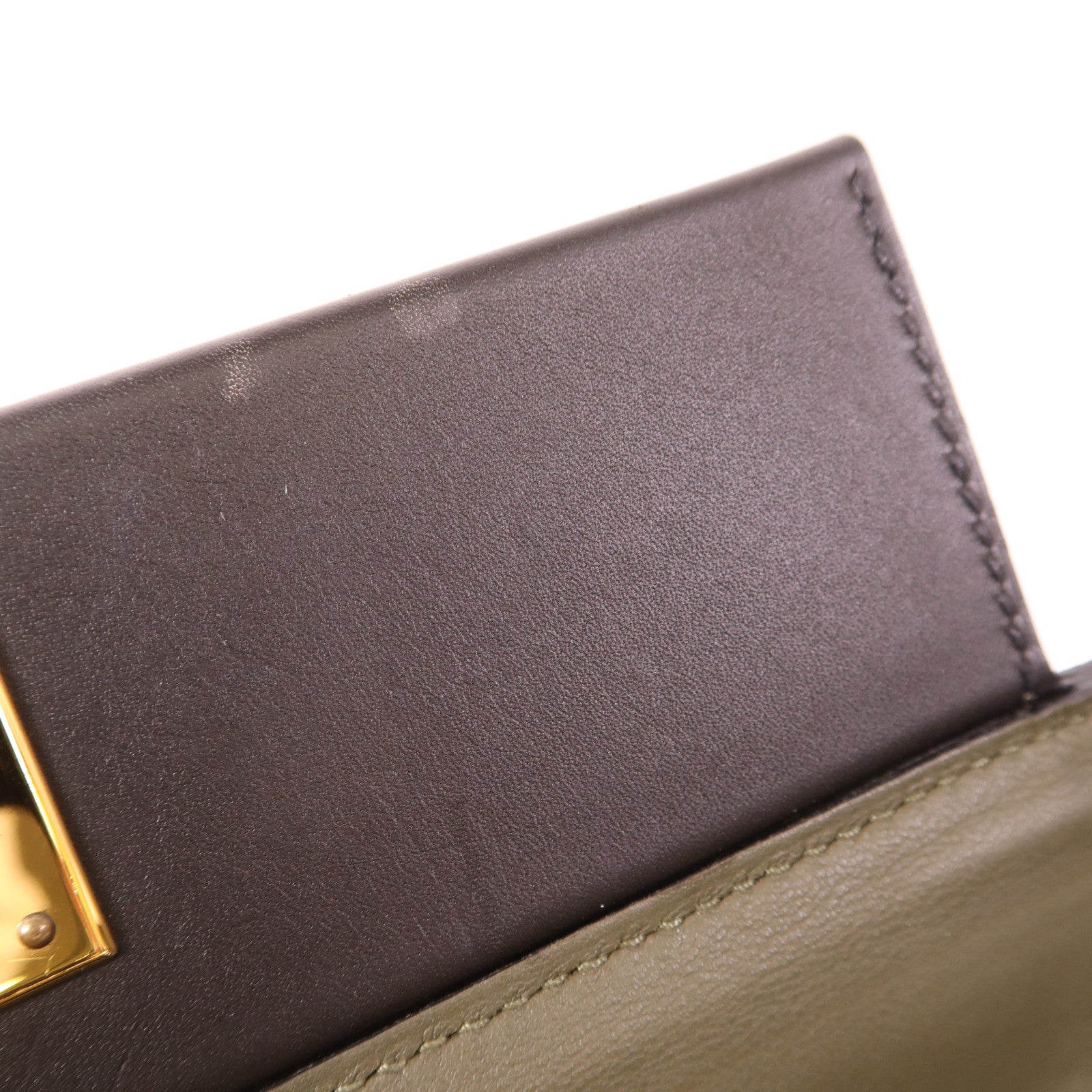 HERMES Clemence皮革24/24 29cm金扣手挽肩背兩用袋