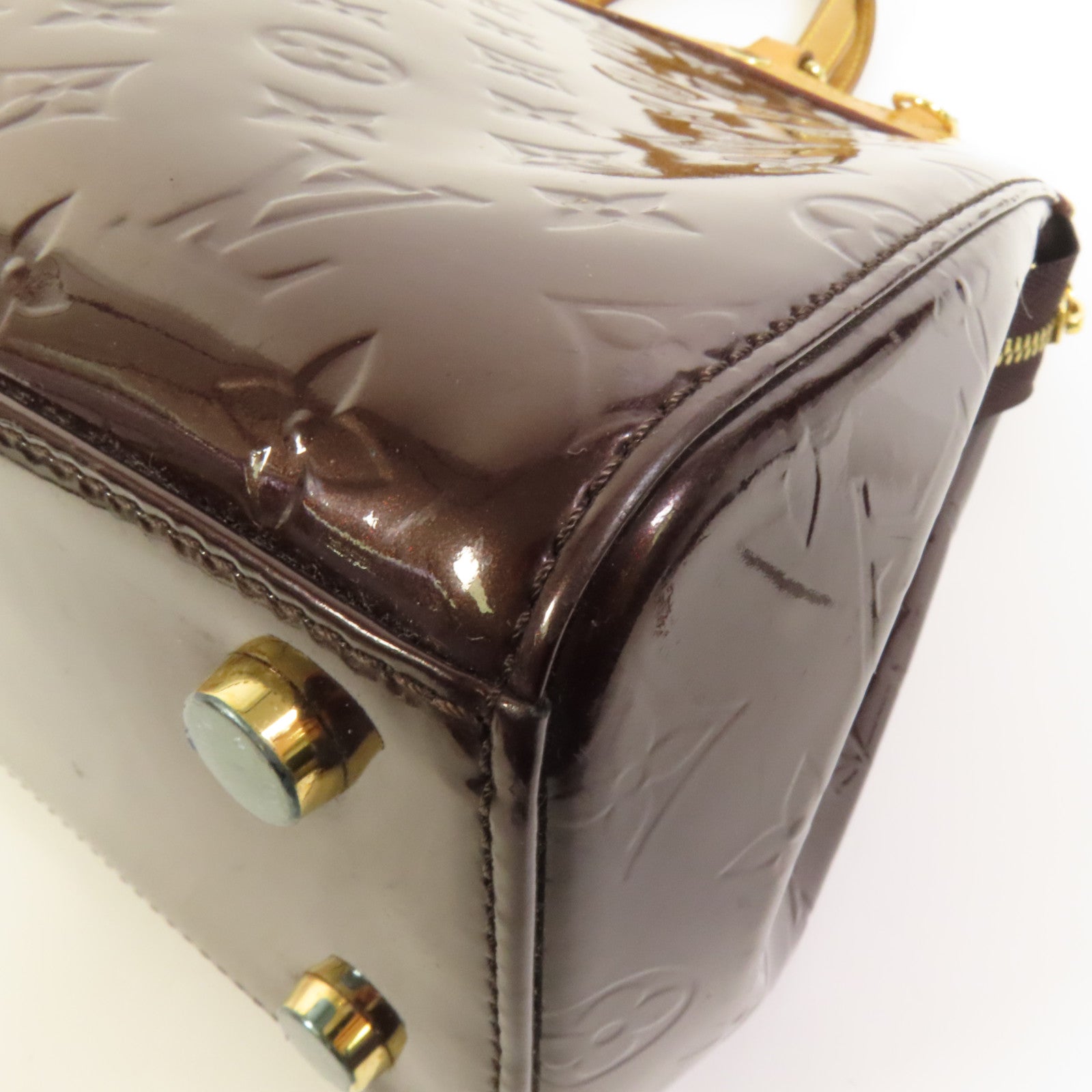 LOUIS VUITTON Monogram Vernis Brea GM金扣手挽肩背兩用袋