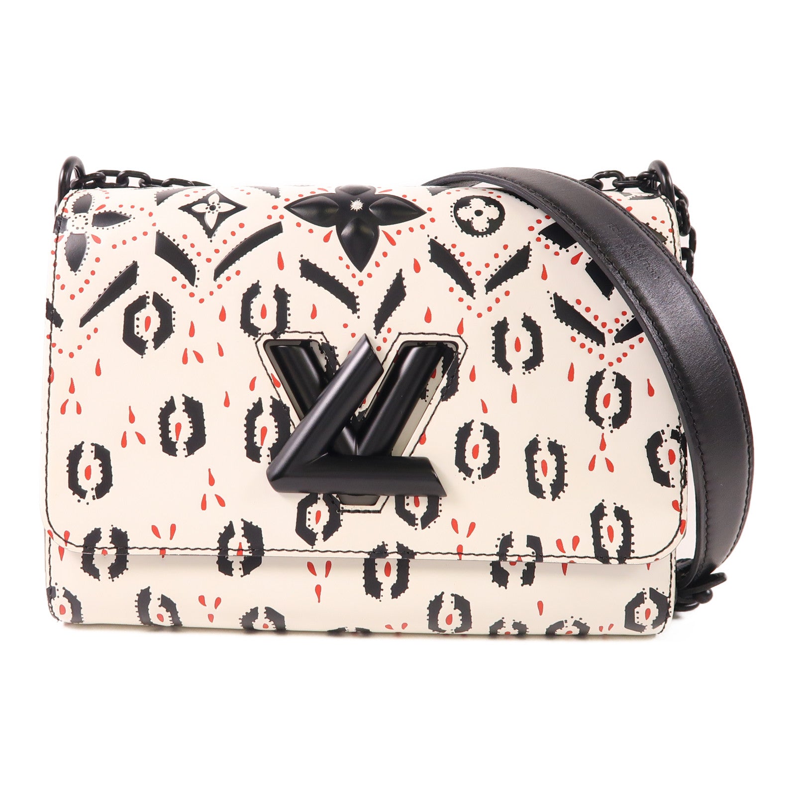LOUIS VUITTON 牛皮皮革Graphic Print Twist MM手挽肩背兩用袋