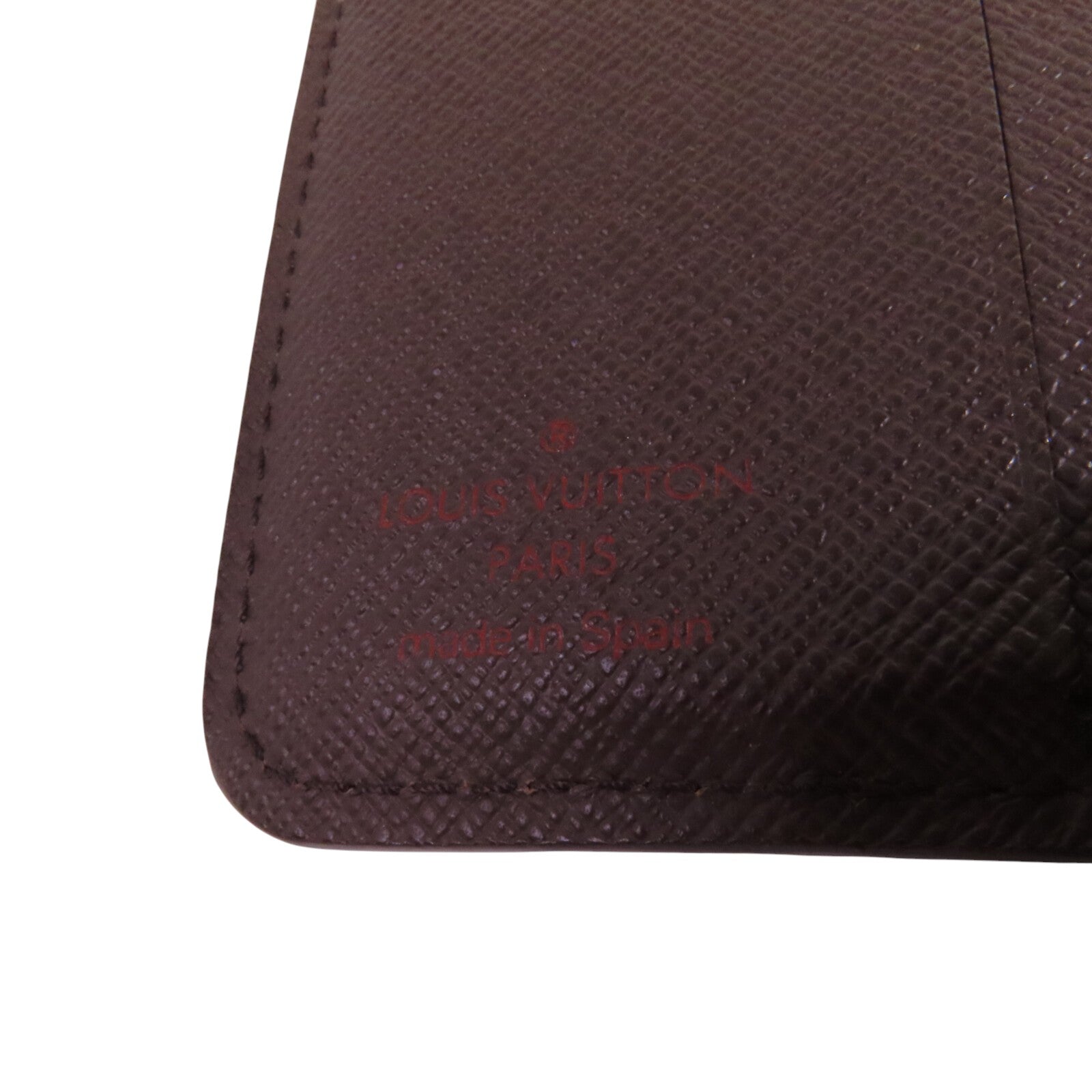 LOUIS VUITTON Damier Ebene Compact Zip Wallet金扣短錢包