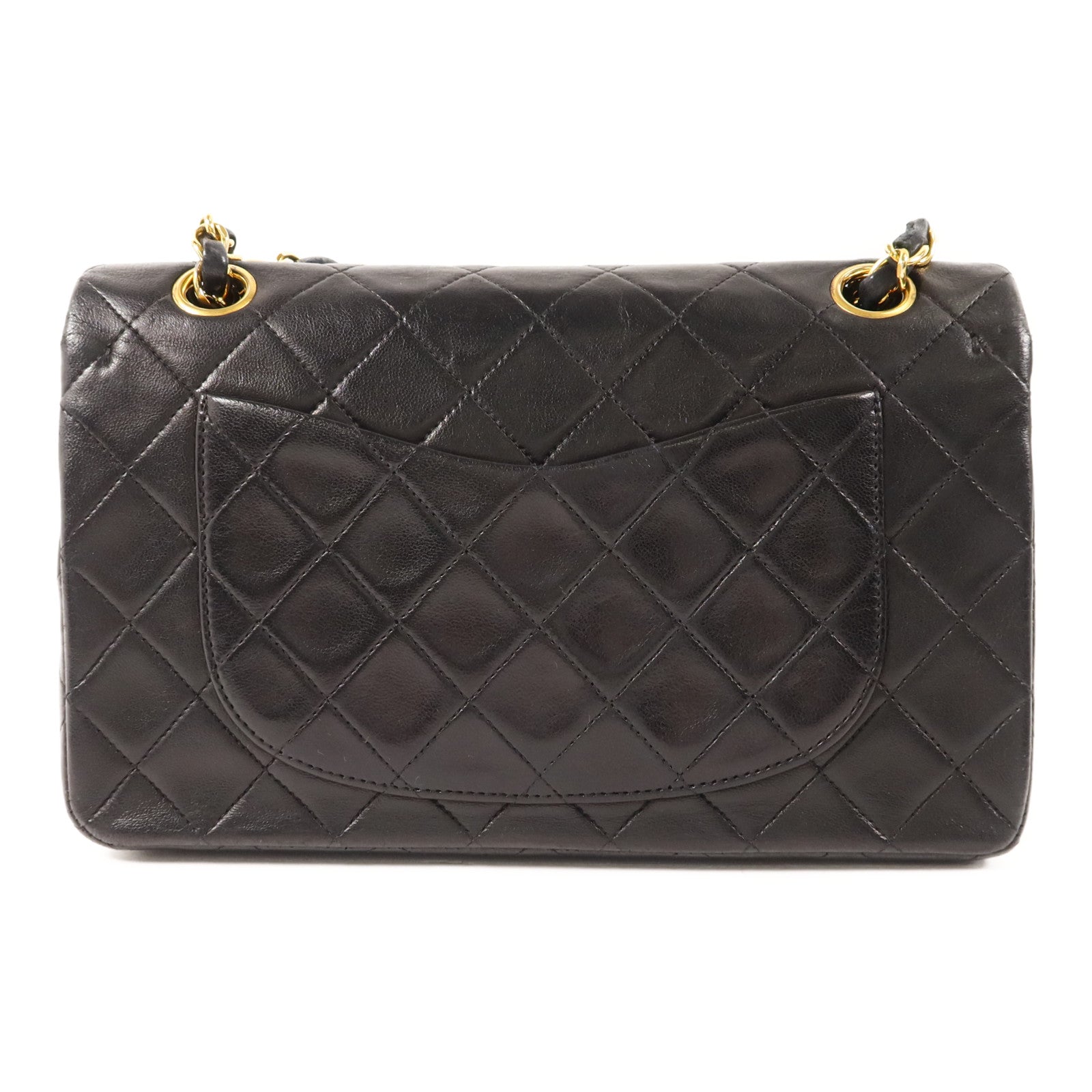 CHANEL 羊皮皮革Vintage Classic 23金扣鏈帶肩背袋