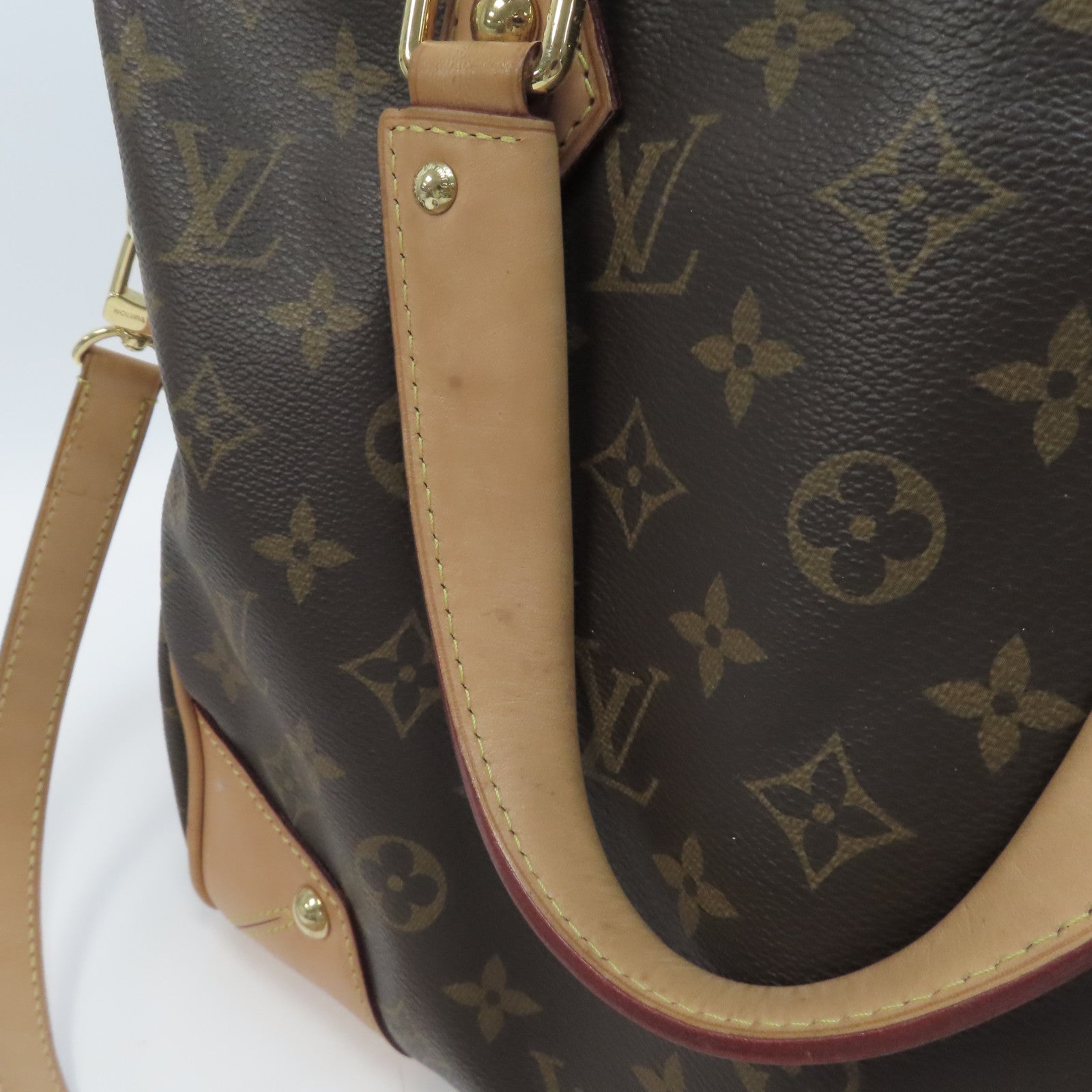 LOUIS VUITTON Monogram Retiro PM金扣手挽肩背兩用袋啡色
