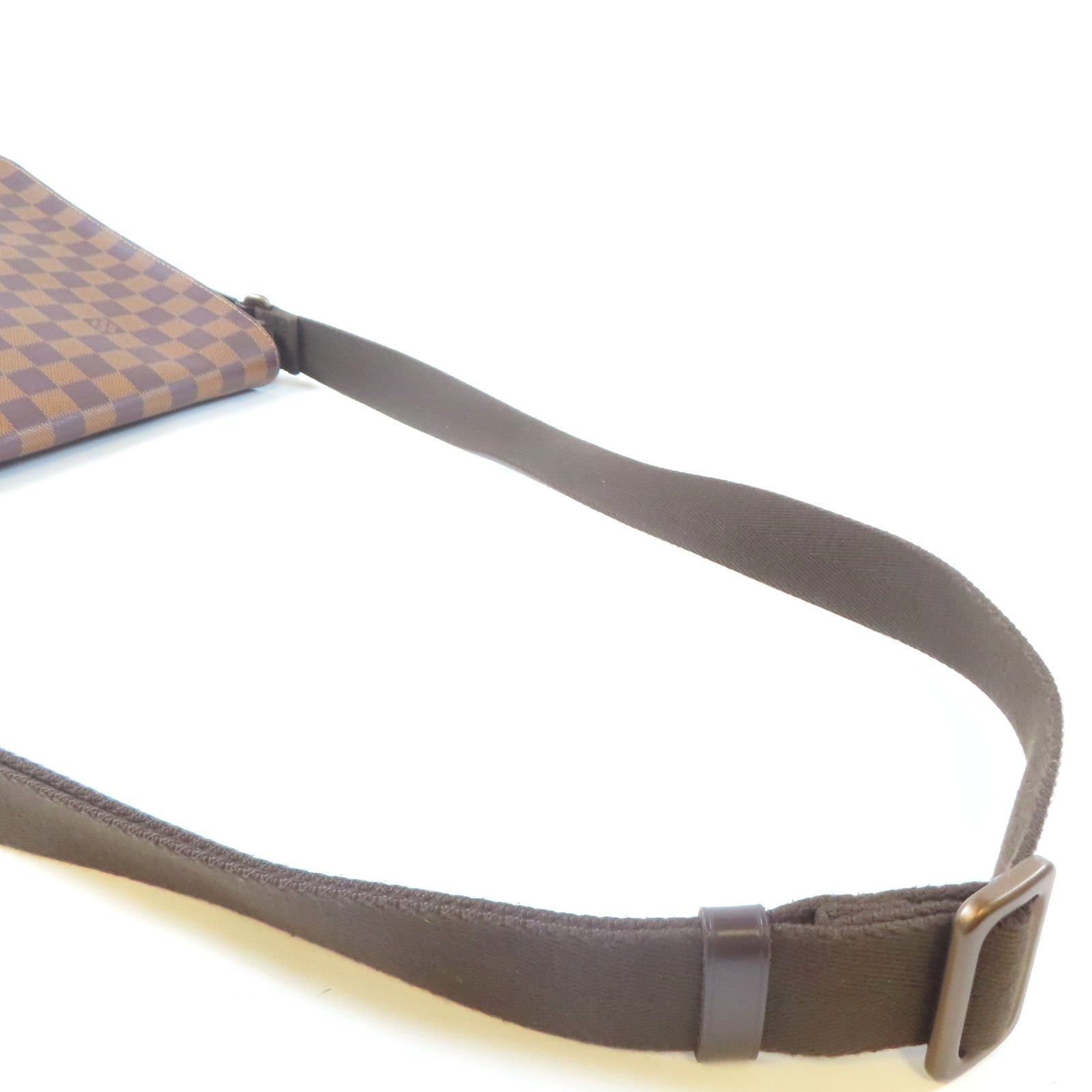 LOUIS VUITTON Damier Ebene District MM金扣肩背袋啡色