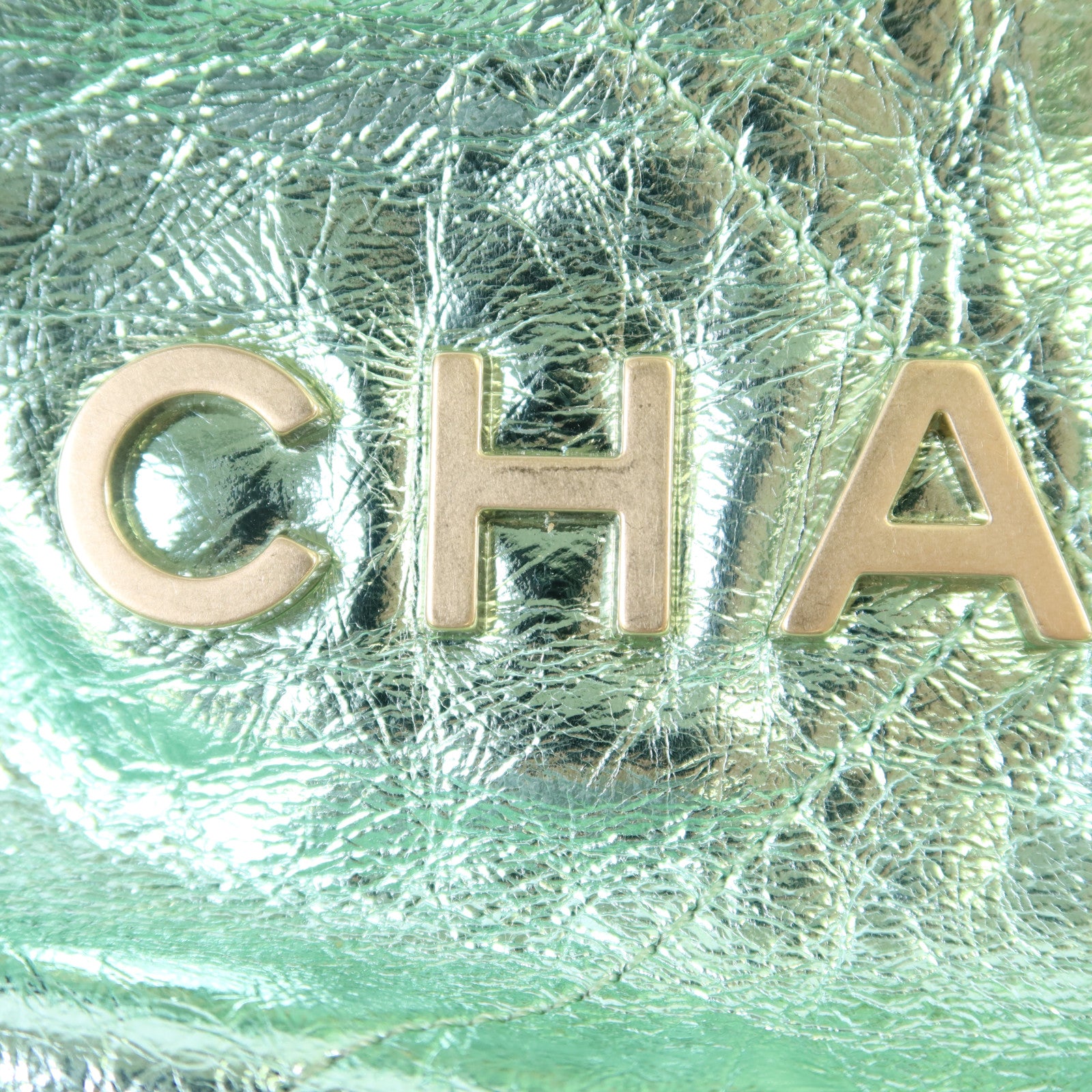 CHANEL 牛皮皮革C22 Mini金扣手挽肩背兩用袋