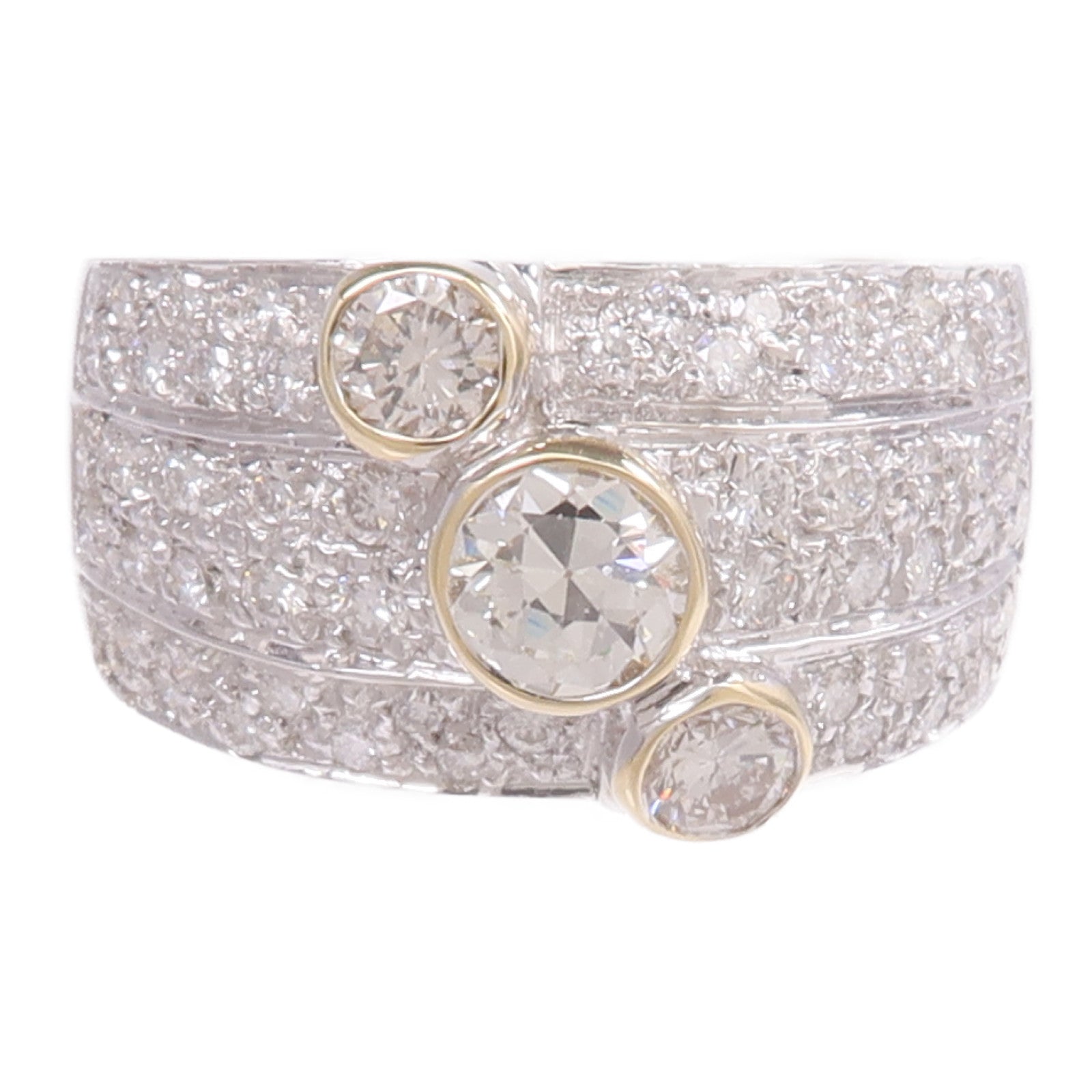 JEWELRY 18K黃金/白金Diamond Ring鑽石戒指US#6