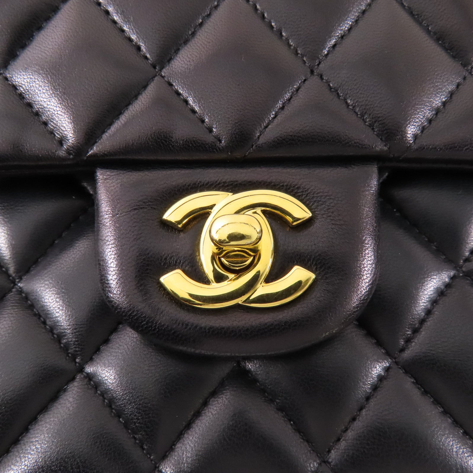 CHANEL 羊皮皮革Classic 25金扣鏈帶肩背袋