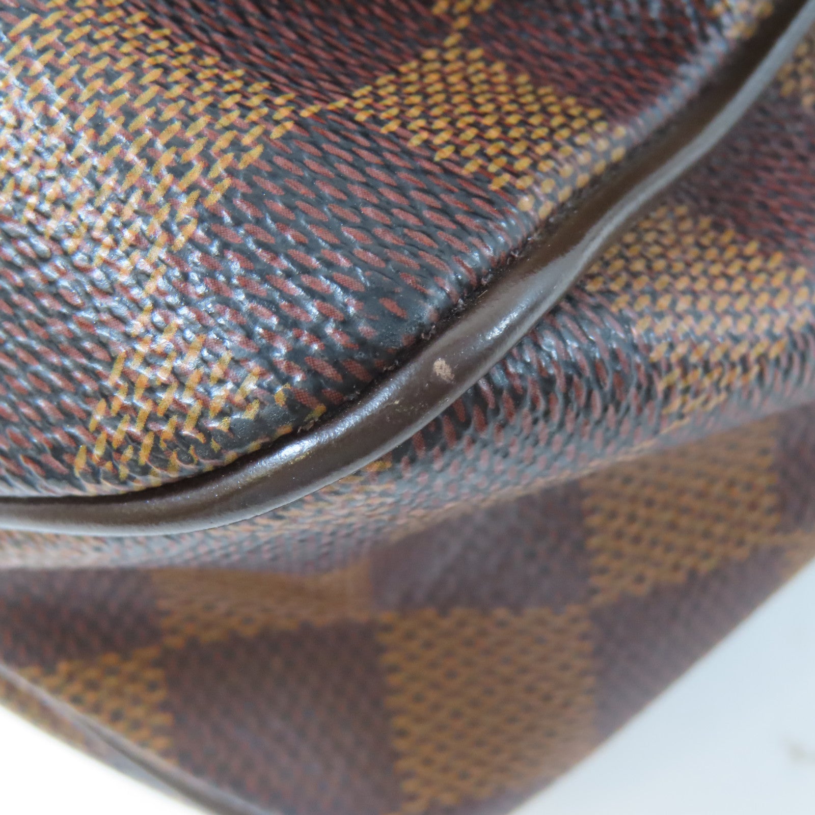 LOUIS VUITTON Damier Ebene District MM金扣肩背袋啡色