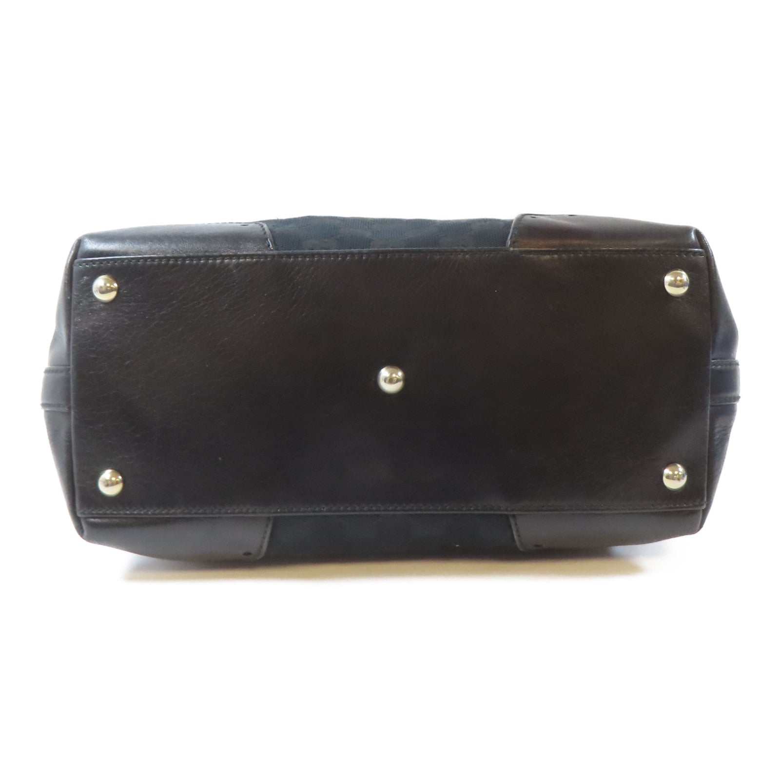 GUCCI 帆布Shoulder Bag金扣肩背袋黑色