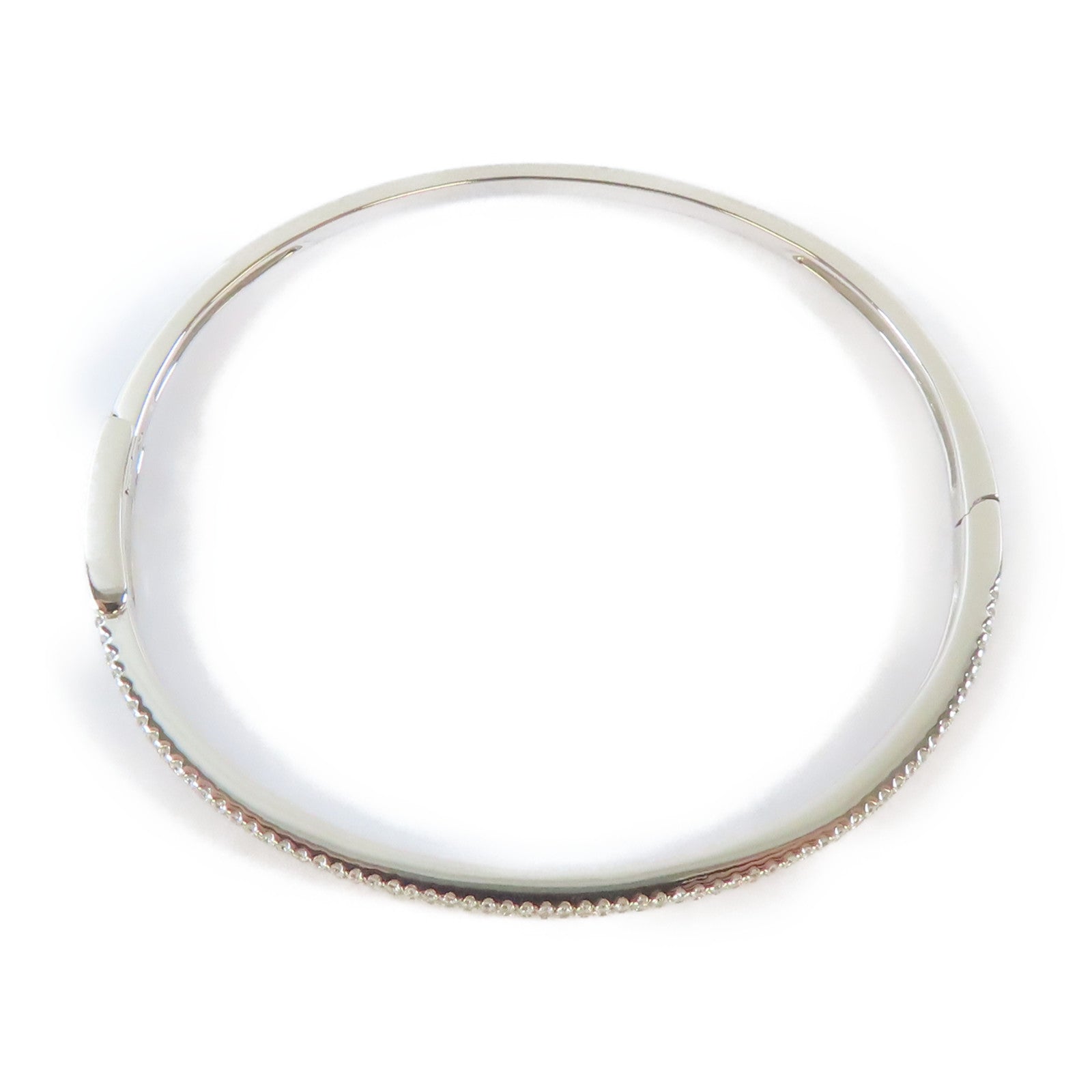 JEWELRY 18K白金Diamond Bangle 0.755ct鑽石手鐲#16.25cm