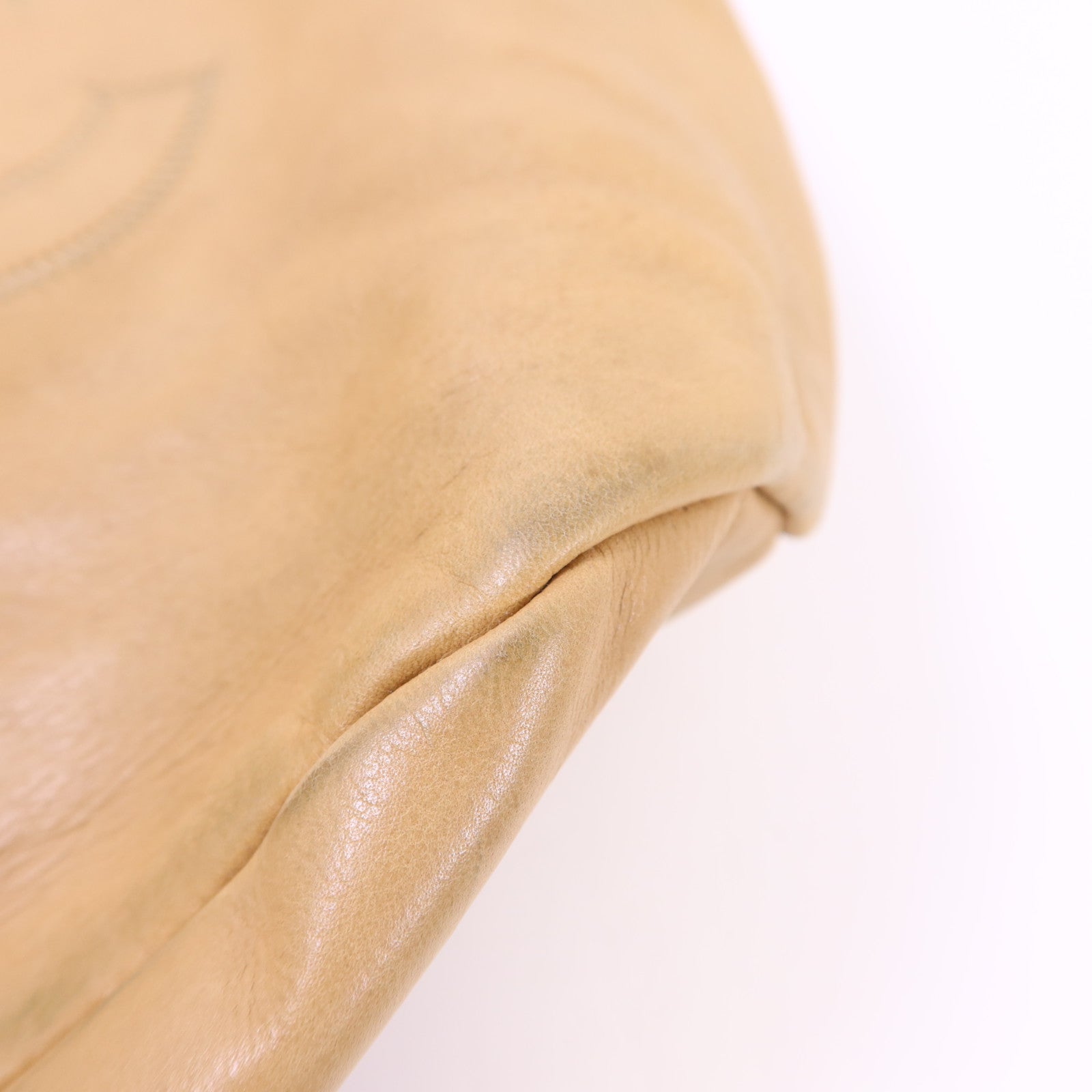 CHANEL 羊皮皮革Handbag金扣手挽袋