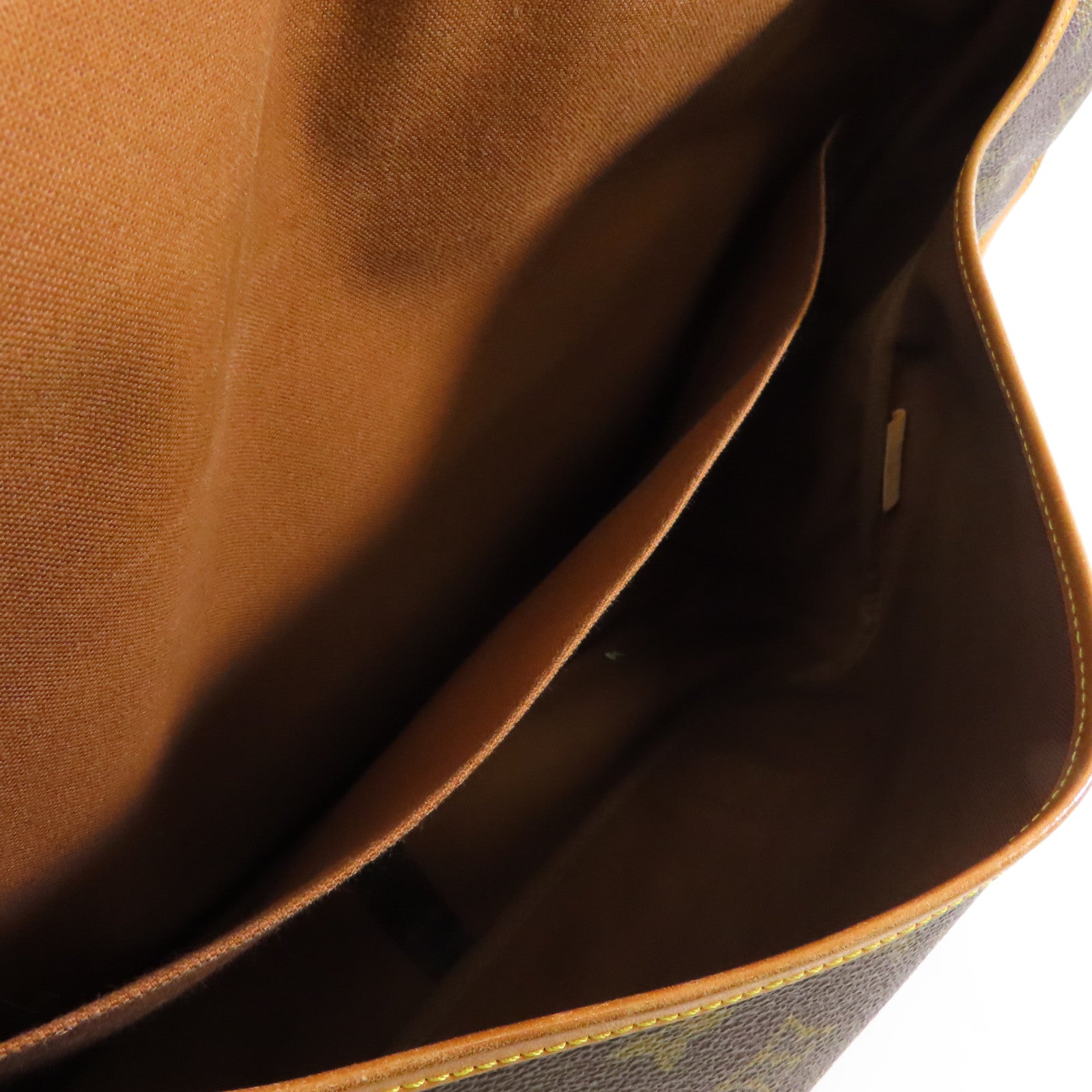LOUIS VUITTON Monogram Saumur 43金扣肩背袋啡色