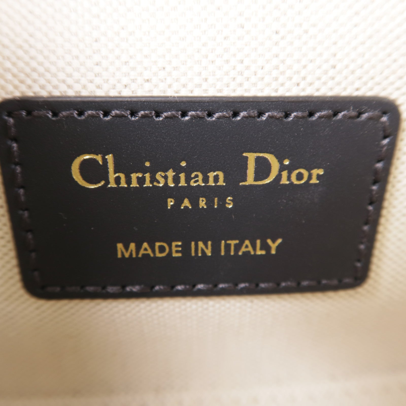 Dior 牛皮皮革/帆布Montaigne Avenue Top Handle金扣手挽肩背兩用袋
