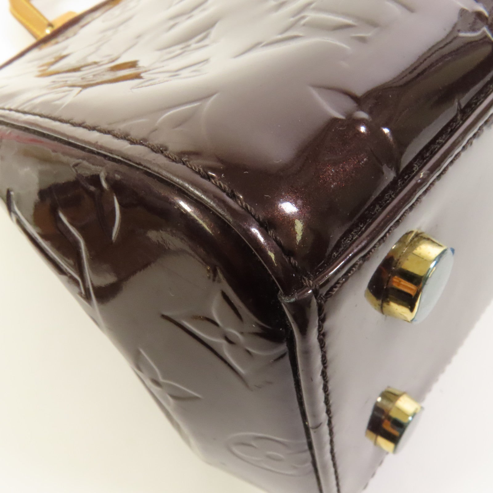 LOUIS VUITTON Monogram Vernis Brea GM金扣手挽肩背兩用袋