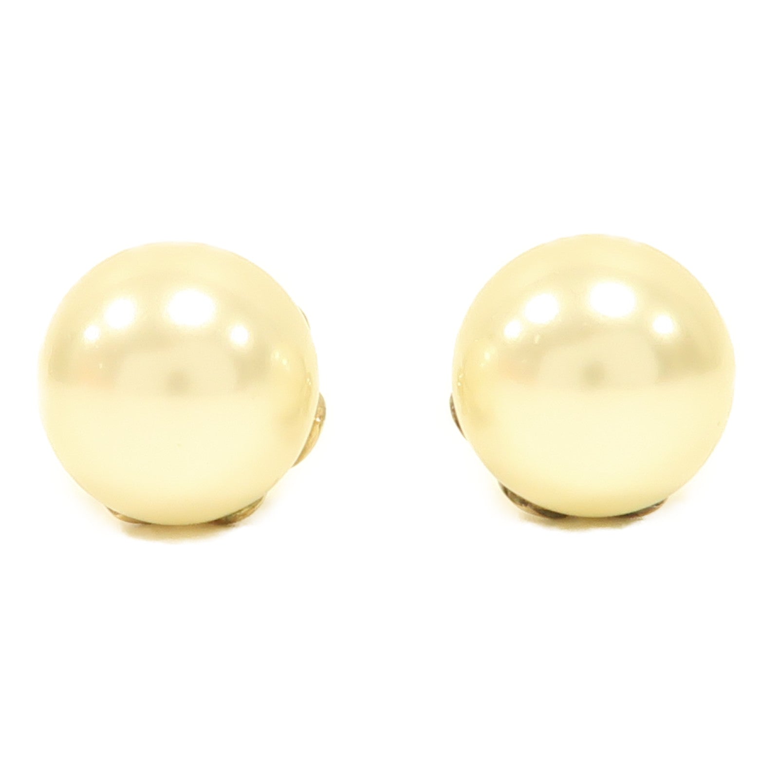 Dior 【激減優惠】金屬/PVC Earrings耳環白色/金色