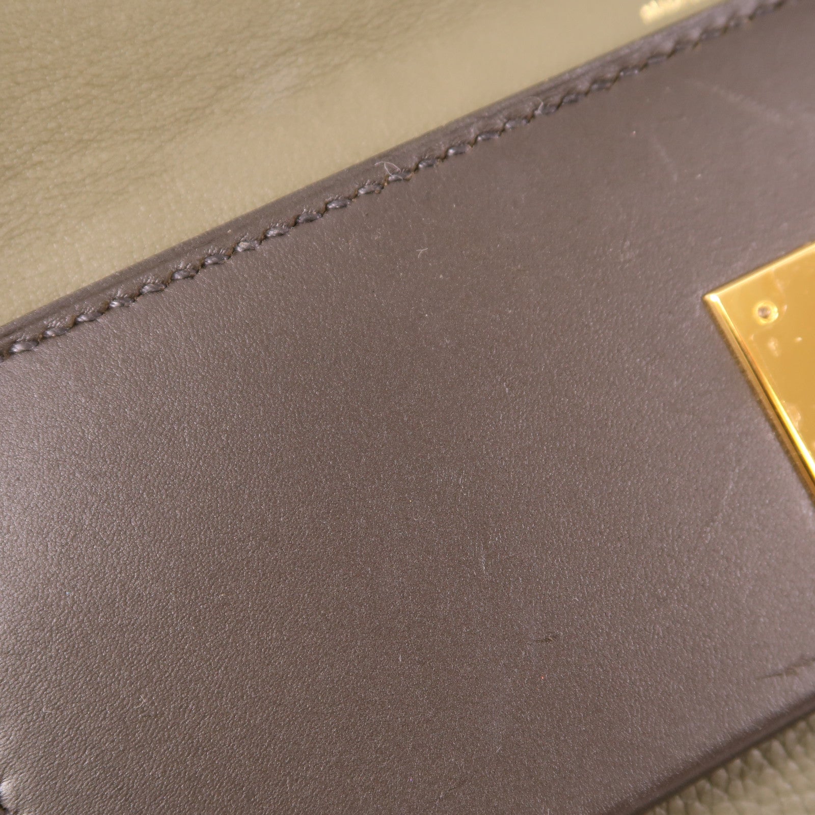 HERMES Clemence皮革24/24 29cm金扣手挽肩背兩用袋