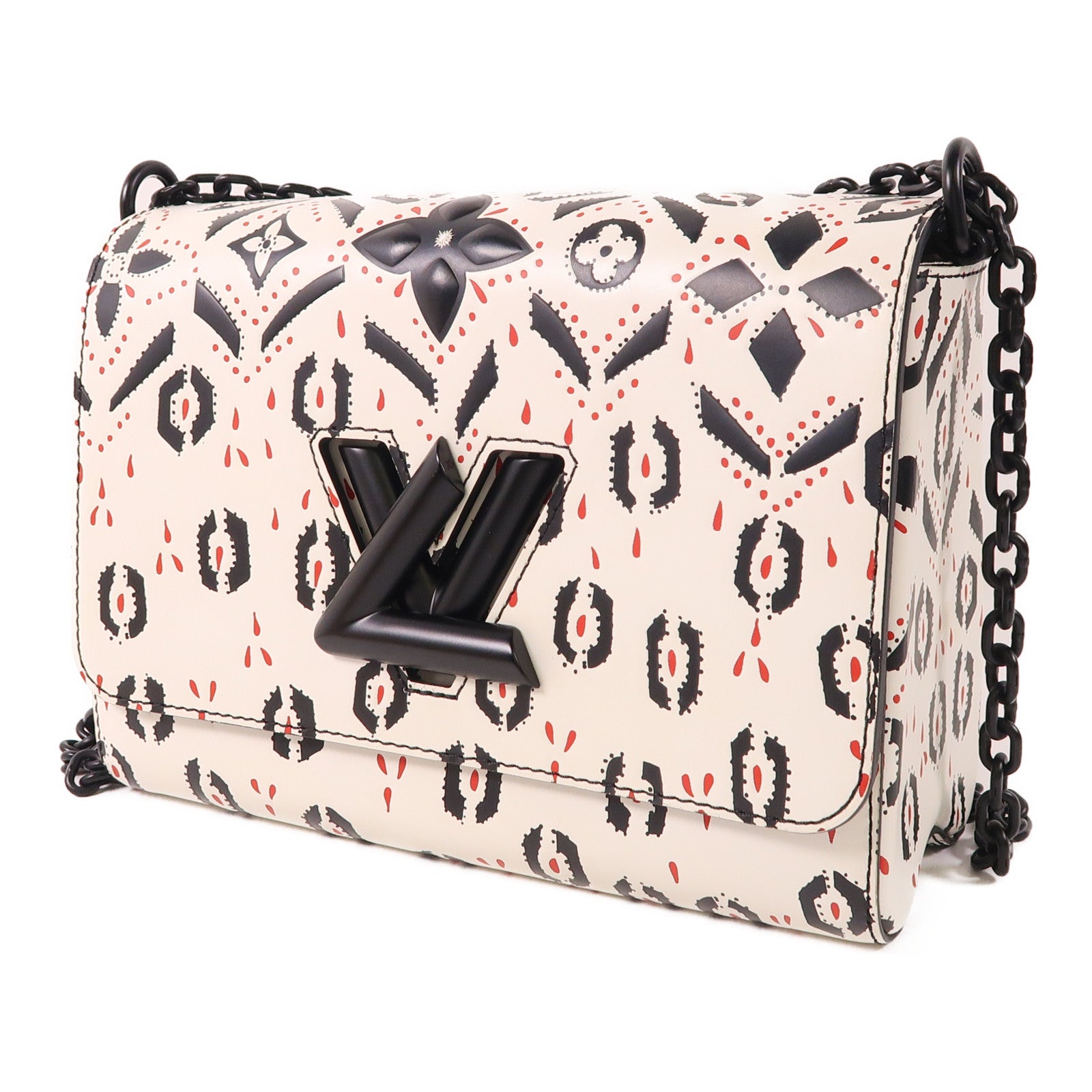 LOUIS VUITTON 牛皮皮革Graphic Print Twist MM手挽肩背兩用袋
