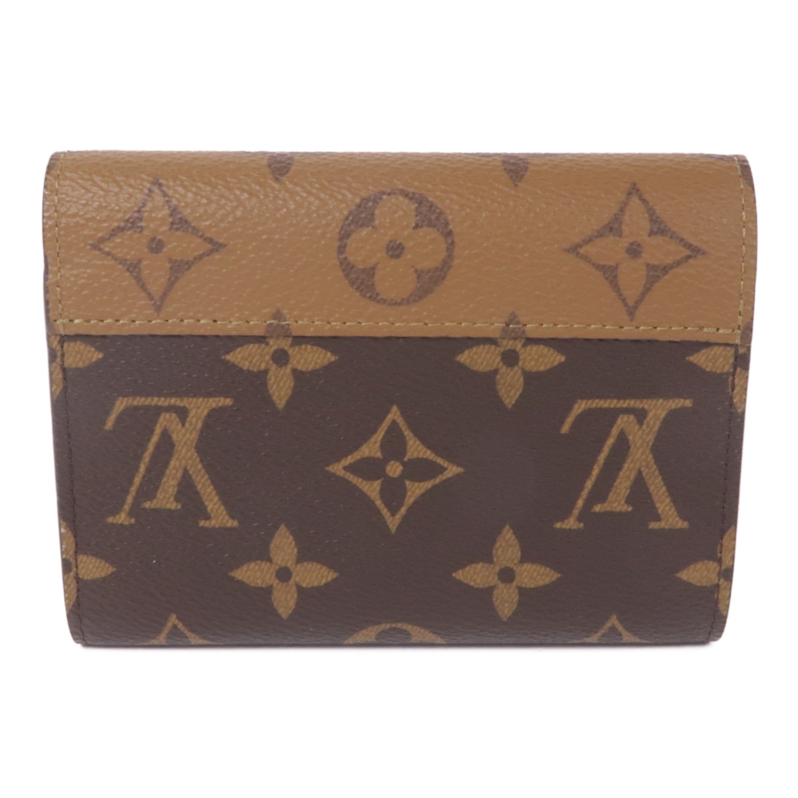 LOUIS VUITTON Monogram/Monogram Reverse Victorine Wallet金扣錢包