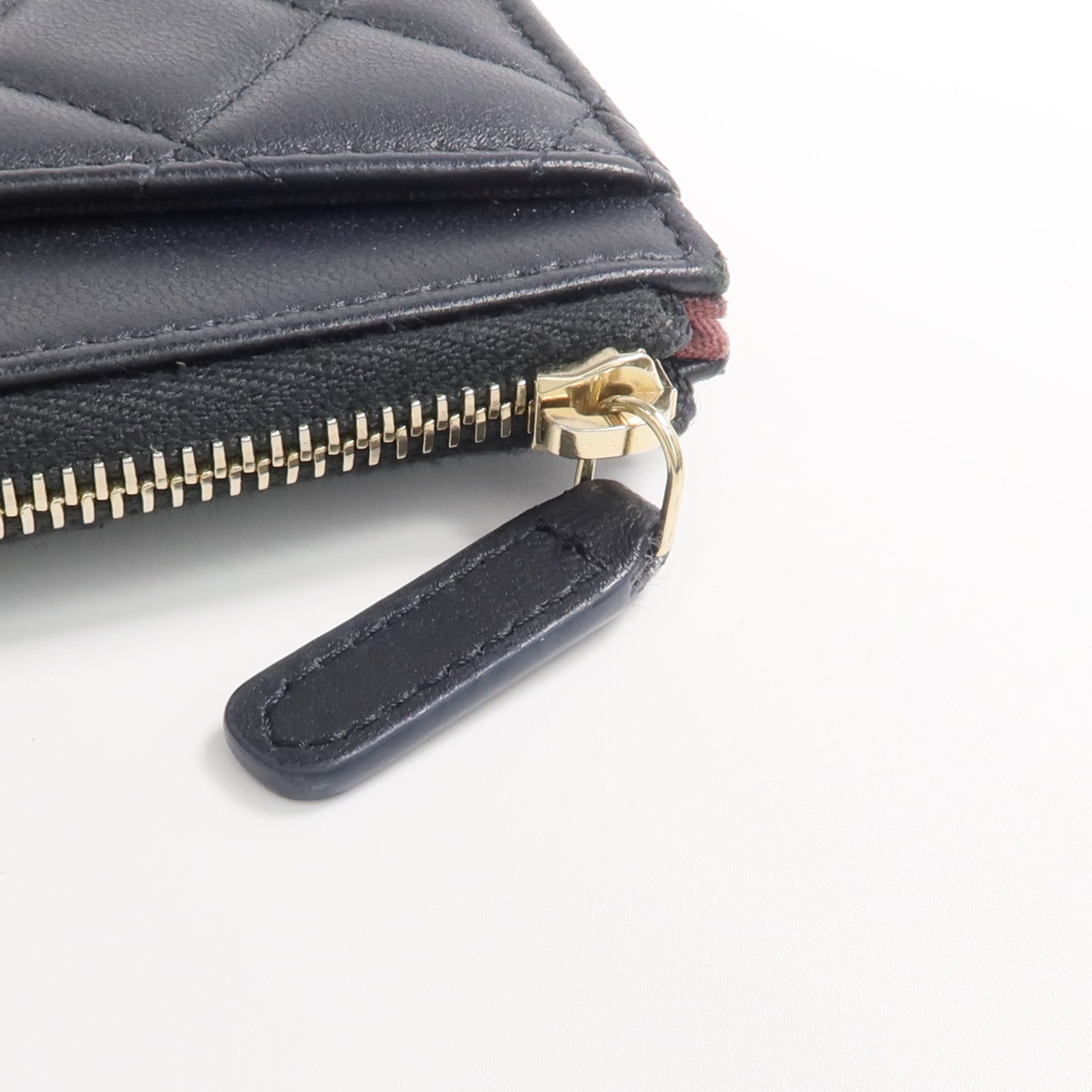 CHANEL 羊皮皮革Wallet金扣錢包