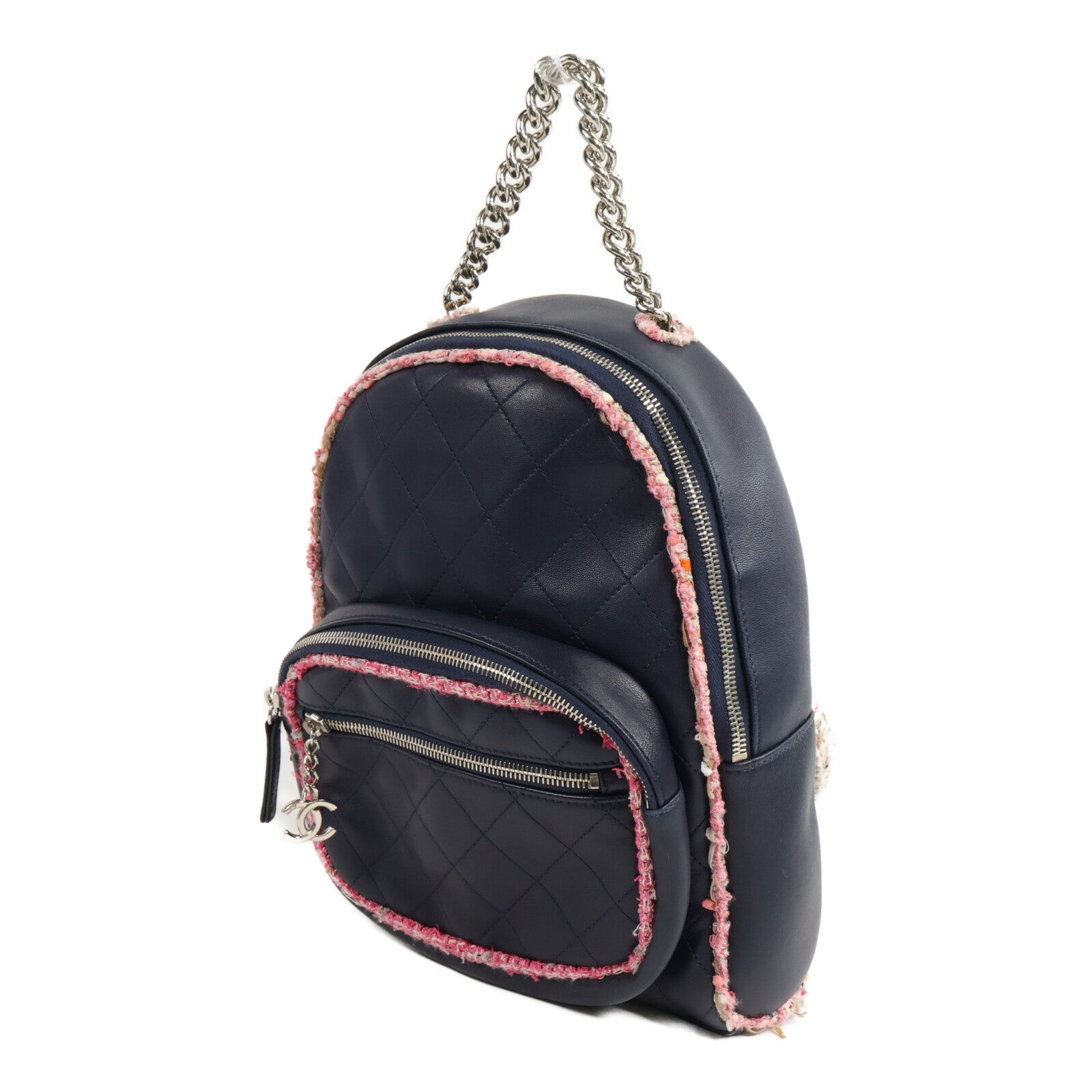 CHANEL 牛皮皮革Backpack肩背袋