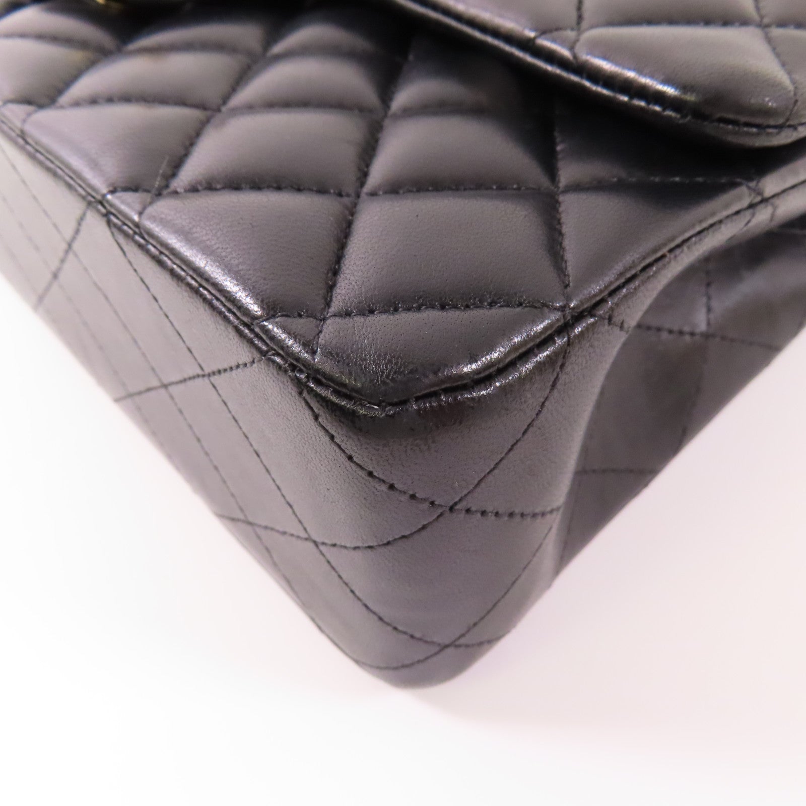 CHANEL 羊皮皮革Classic 25金扣鏈帶肩背袋