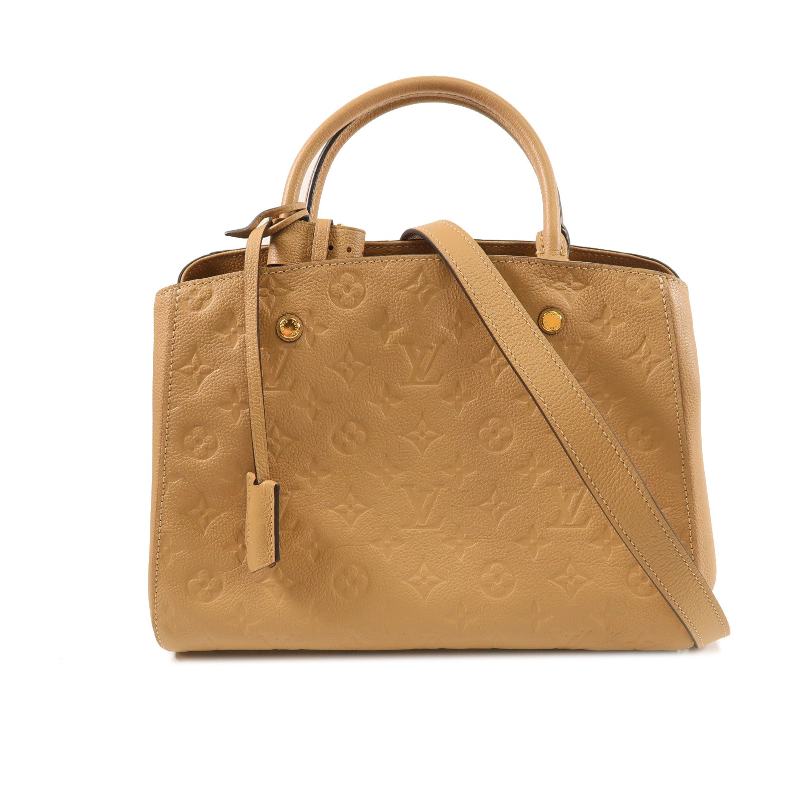 LOUIS VUITTON Monogram Empreinte Montaigne MM手挽肩背兩用袋