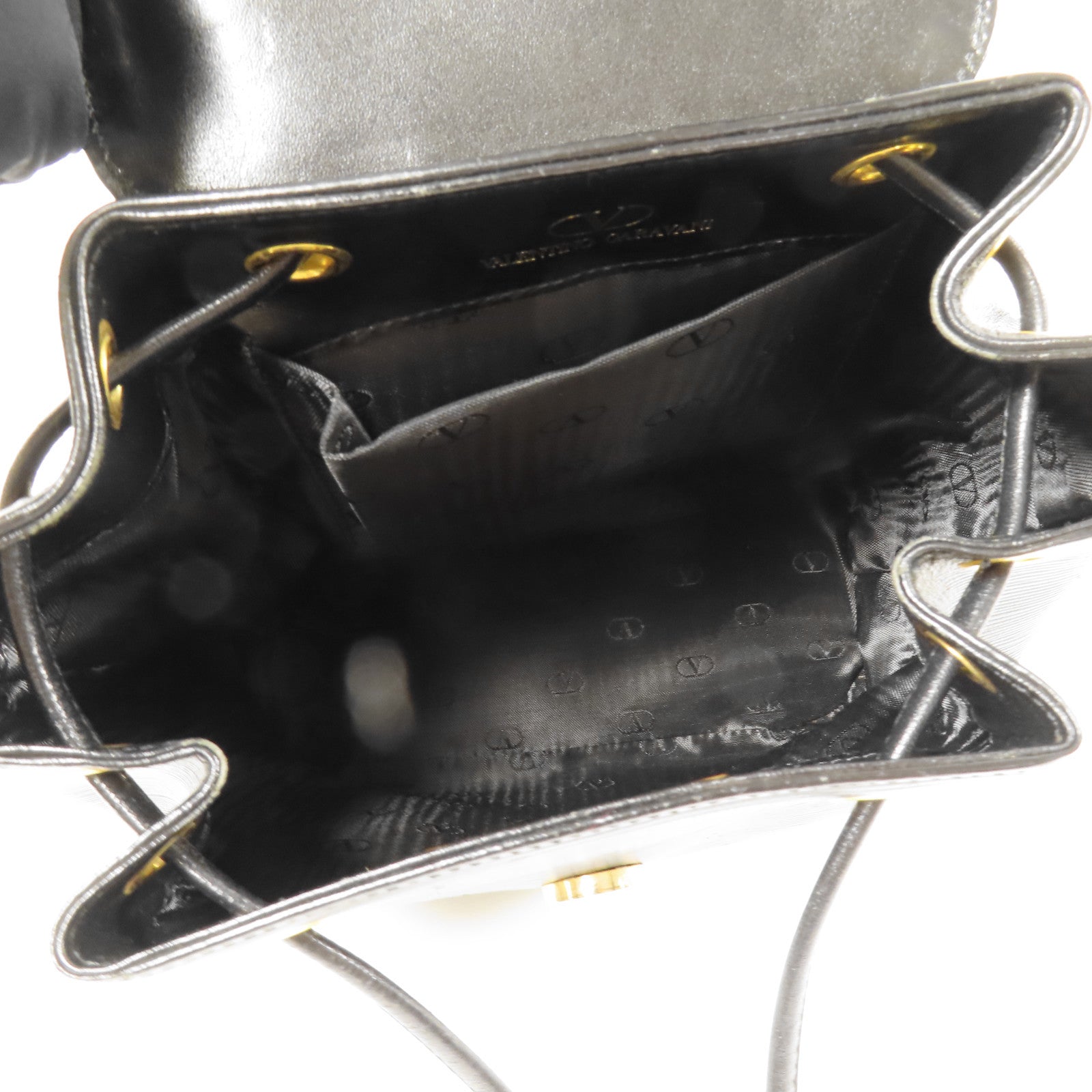 Valentino 牛皮皮革Vintage Backpack金扣背包