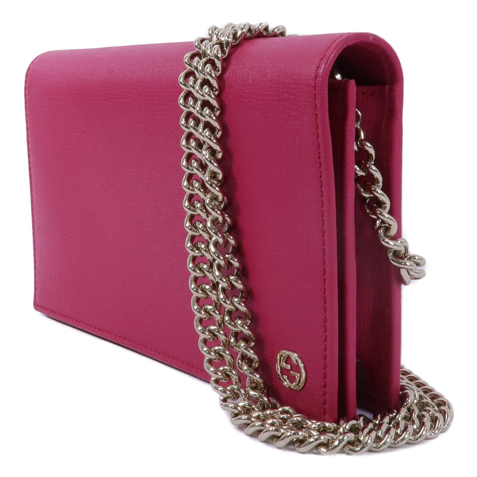 GUCCI 牛皮皮革Wallet On Chain鏈帶肩背袋