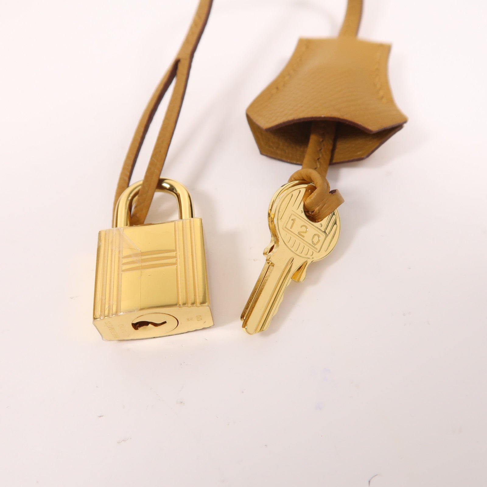 HERMES Epsom皮革Birkin 30金扣手挽袋Sesame