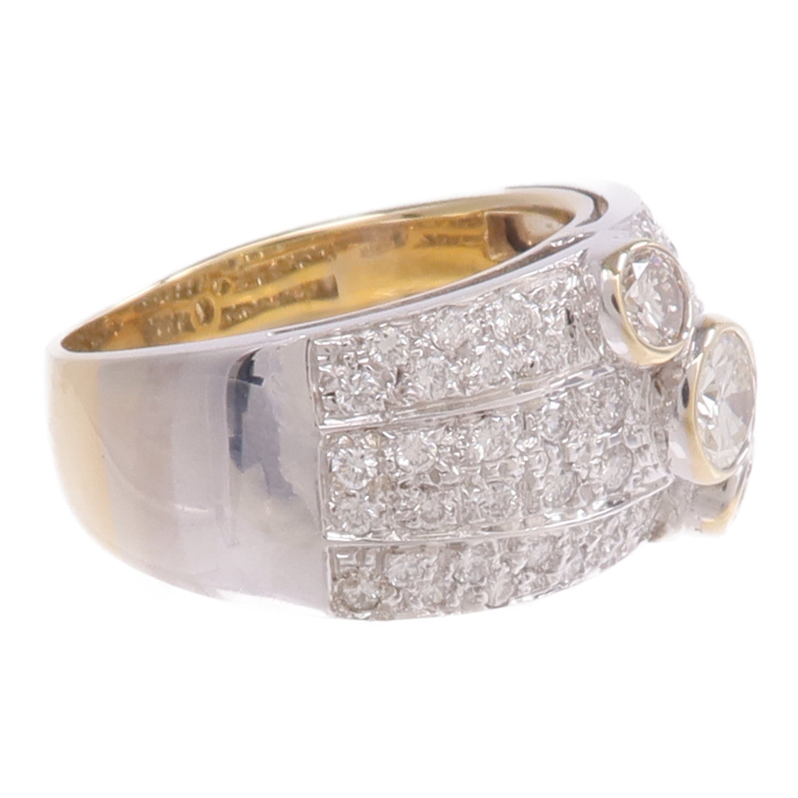 JEWELRY 18K黃金/白金Diamond Ring鑽石戒指US#6