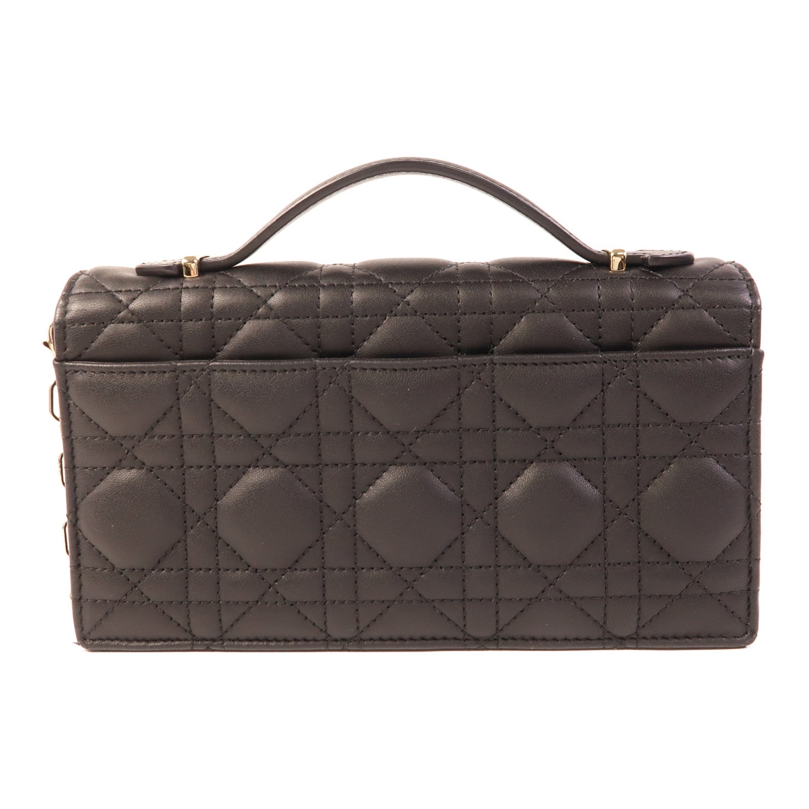Dior 羊皮皮革My Dior Mini Bag金扣手挽肩背兩用袋