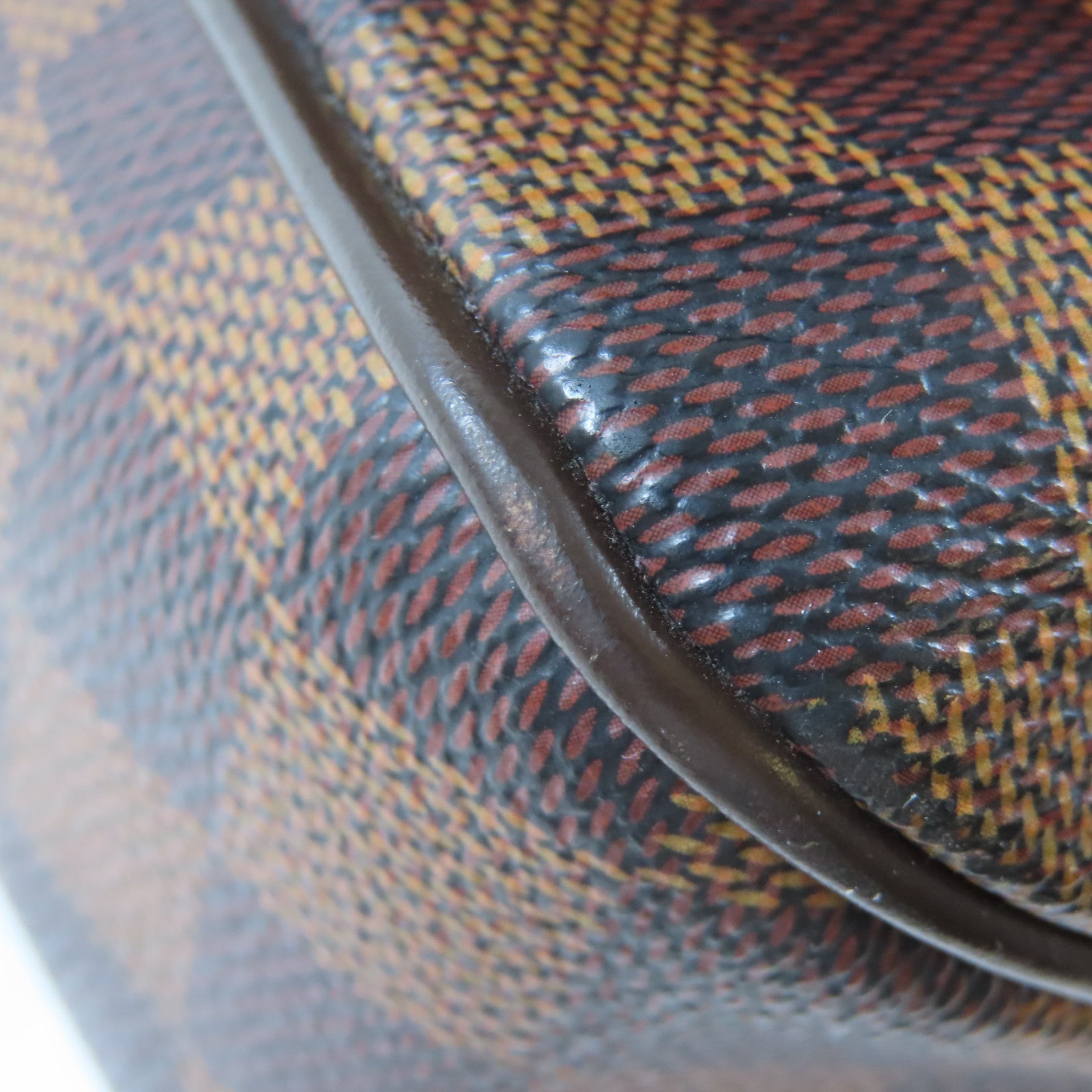 LOUIS VUITTON Damier Ebene District MM金扣肩背袋啡色