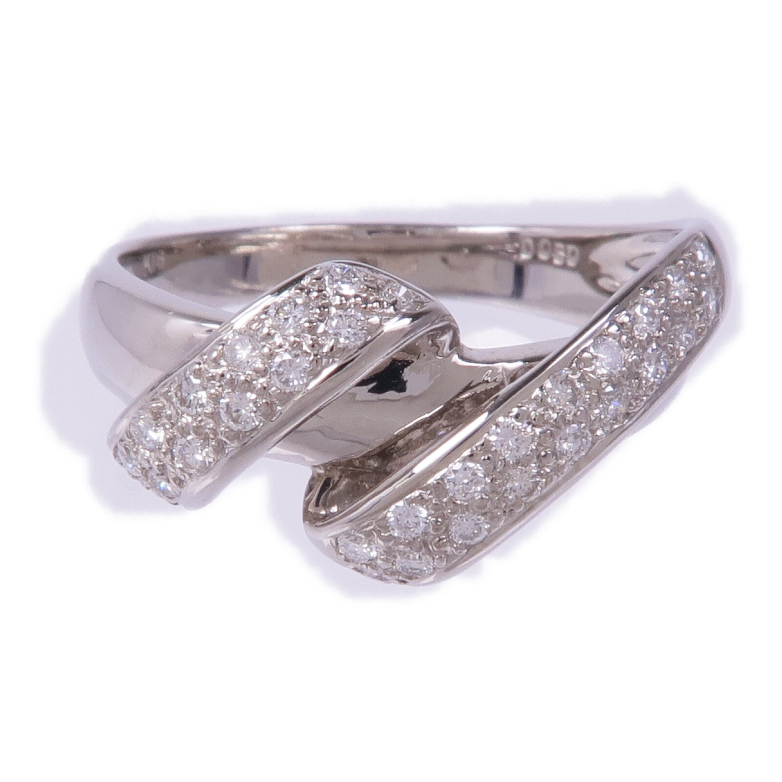 JEWELRY 【激減優惠】18K白金Diamond Ring鑽石戒指US#9