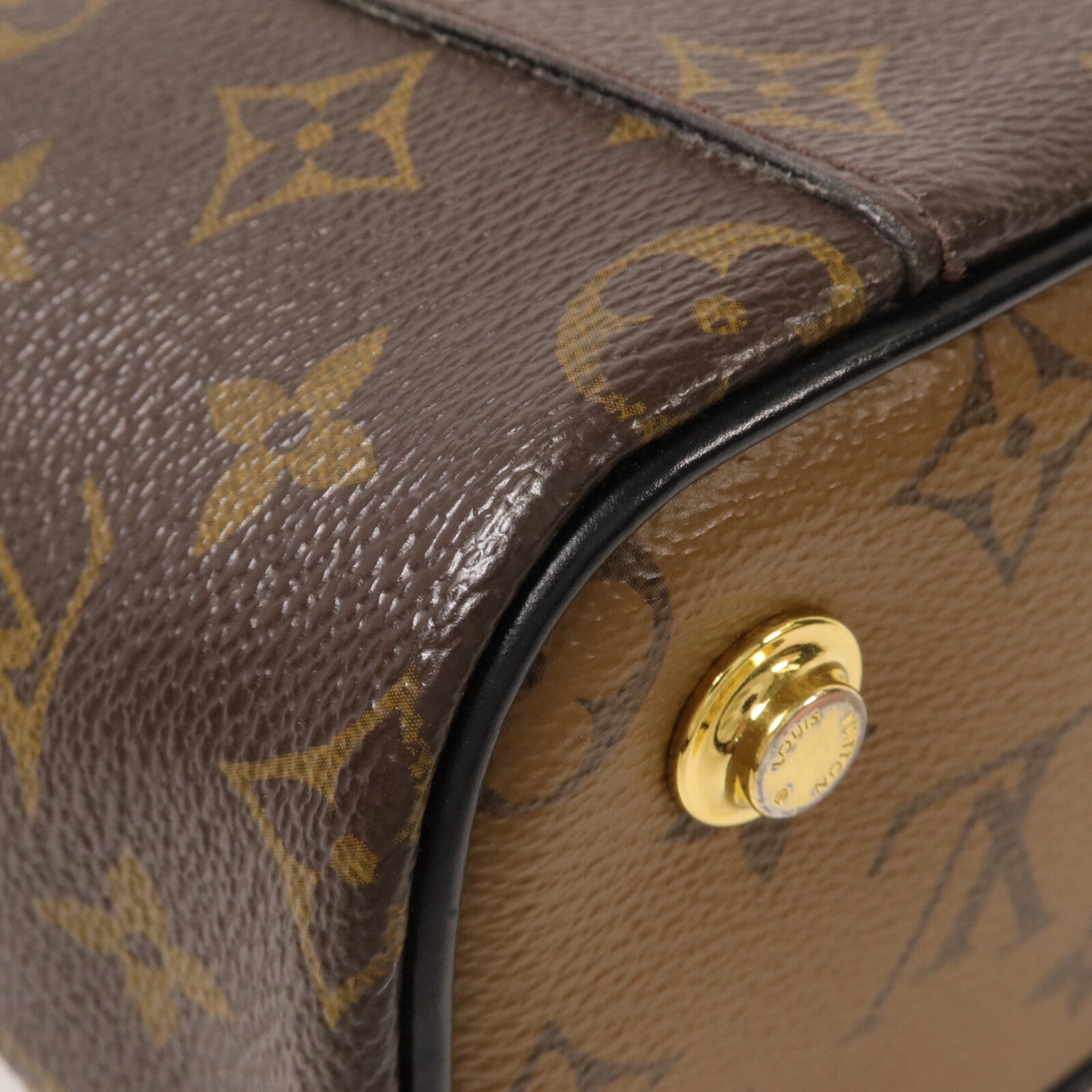 LOUIS VUITTON Monogram Reverse Vanity PM鏈帶手挽肩背兩用袋