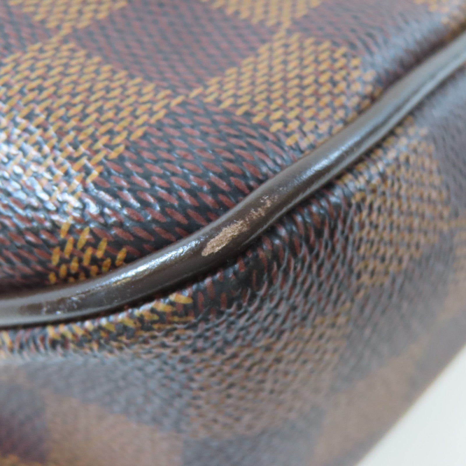 LOUIS VUITTON Damier Ebene District MM金扣肩背袋啡色