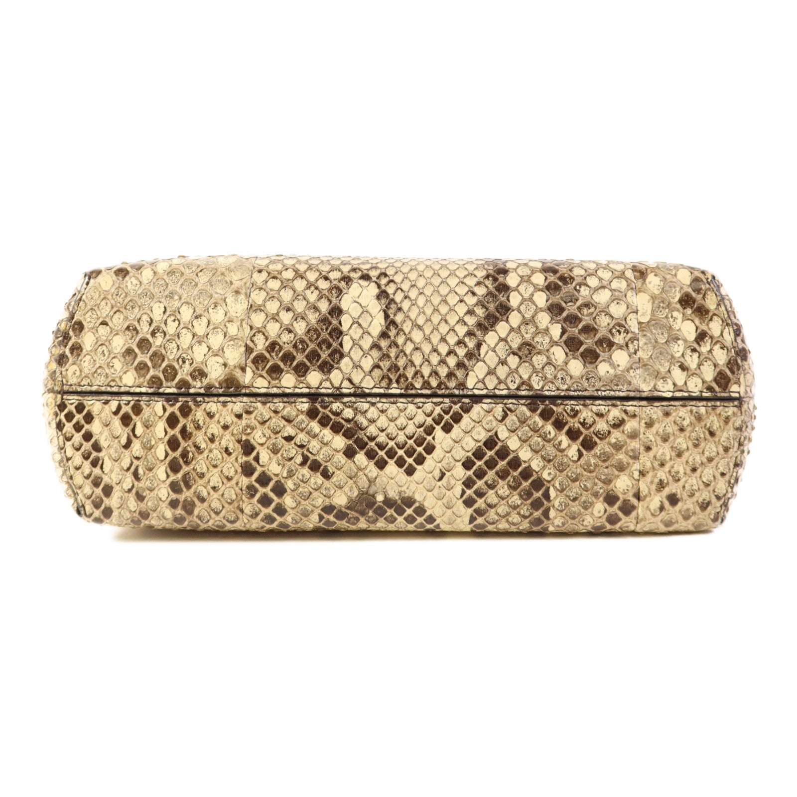 FENDI 蛇皮皮革First Bag金扣肩背袋