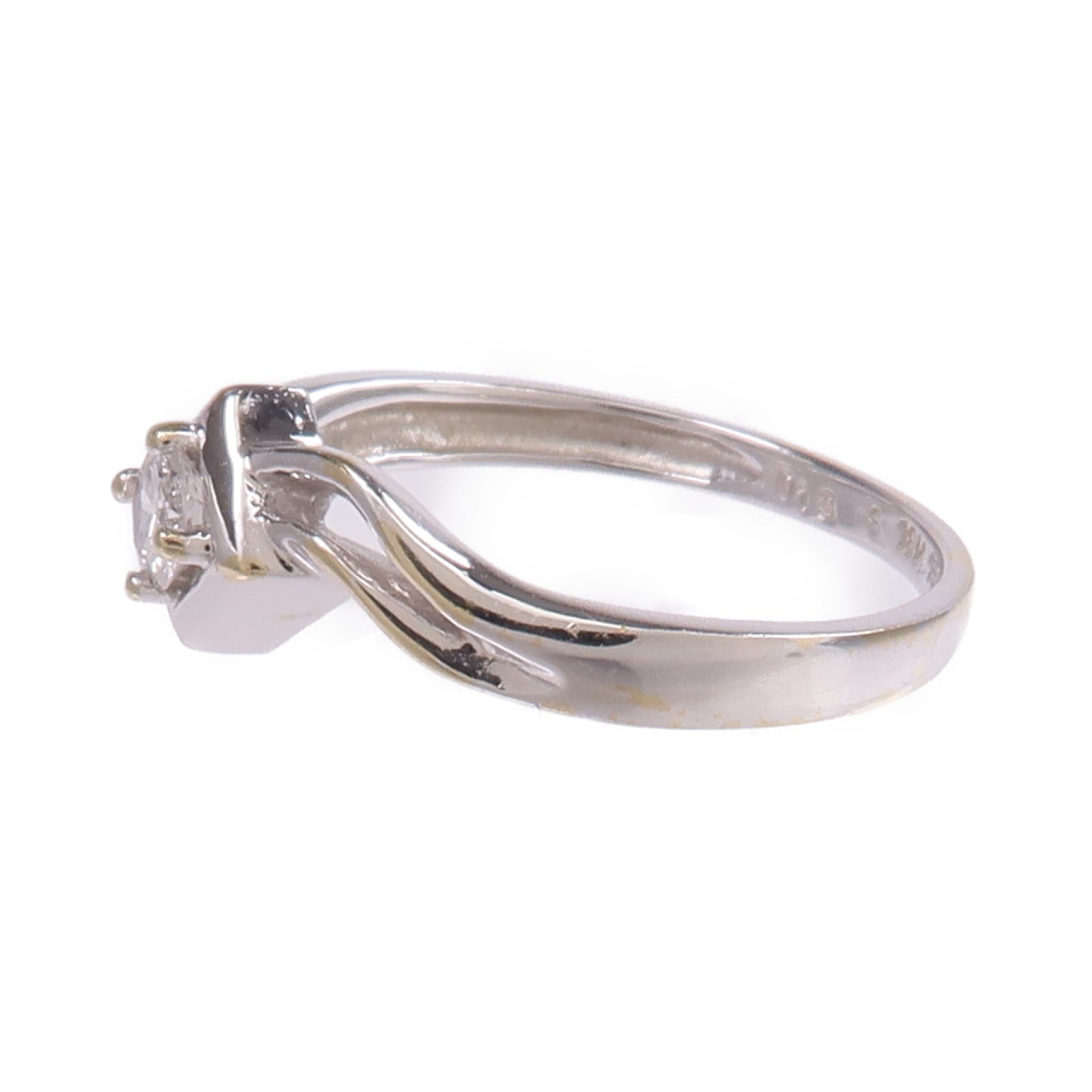 JEWELRY 【激減優惠】18K白金Diamond Ring鑽石戒指US#5.75