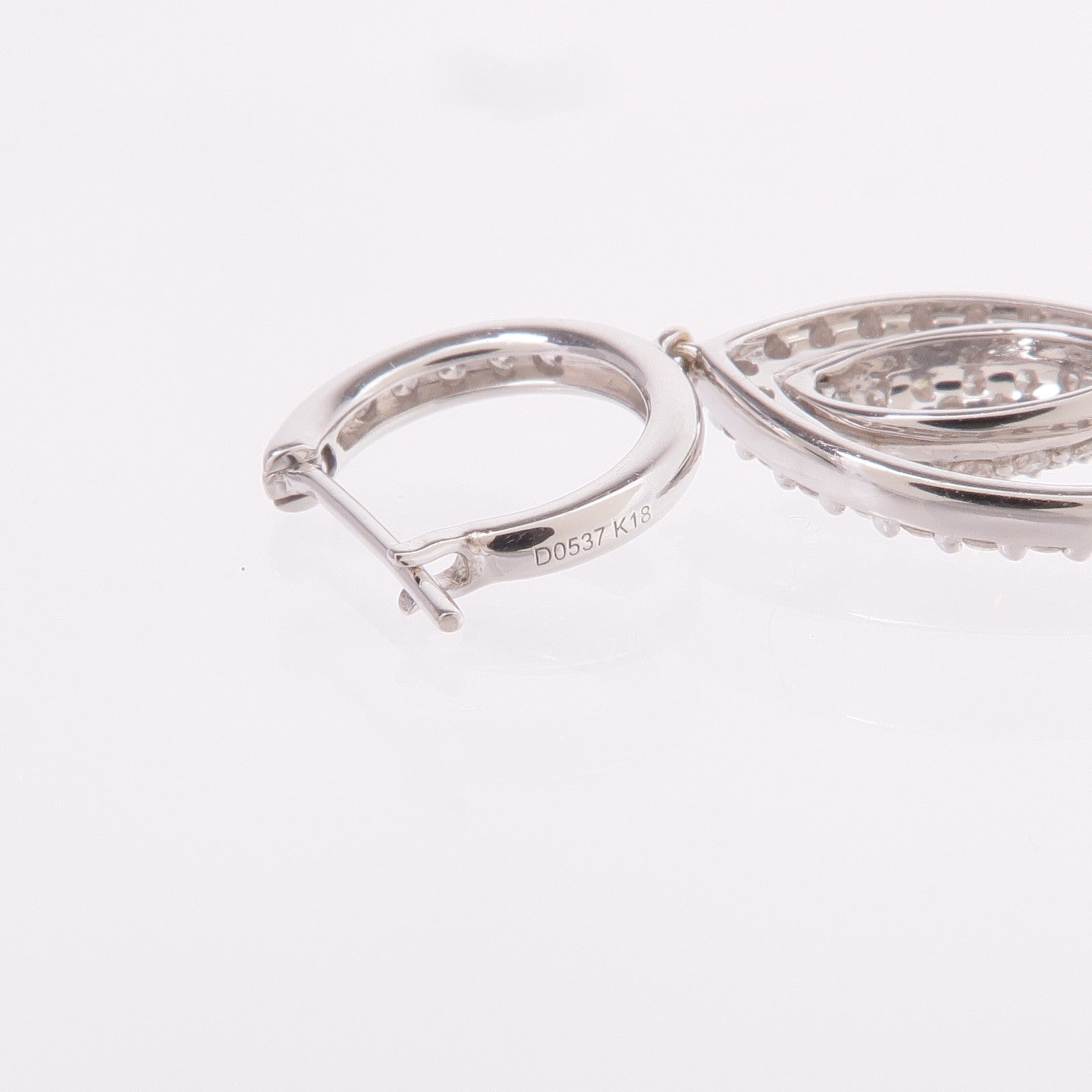 JEWELRY 【激減優惠】18K白金Diamond Earrings鑽石耳環