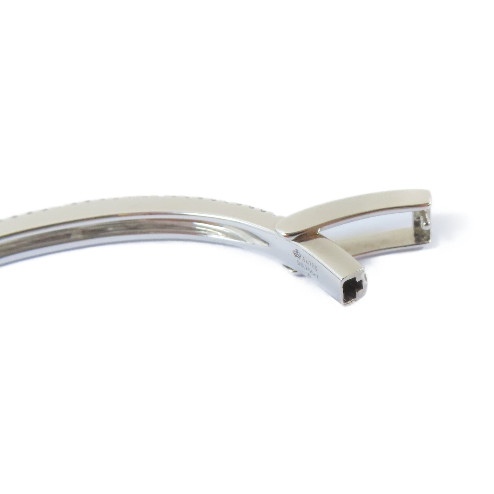 JEWELRY 18K白金Diamond Bangle 0.755ct鑽石手鐲#16.25cm