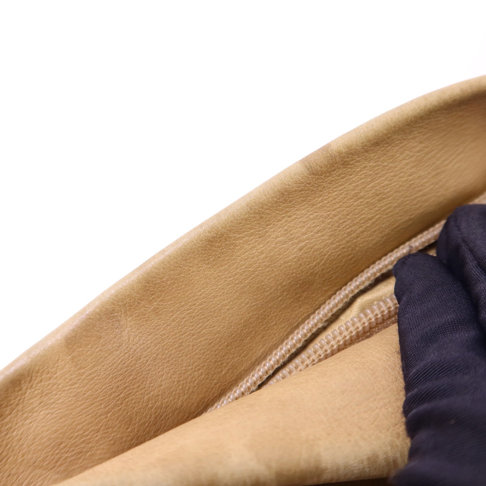 CHANEL 羊皮皮革Handbag金扣手挽袋