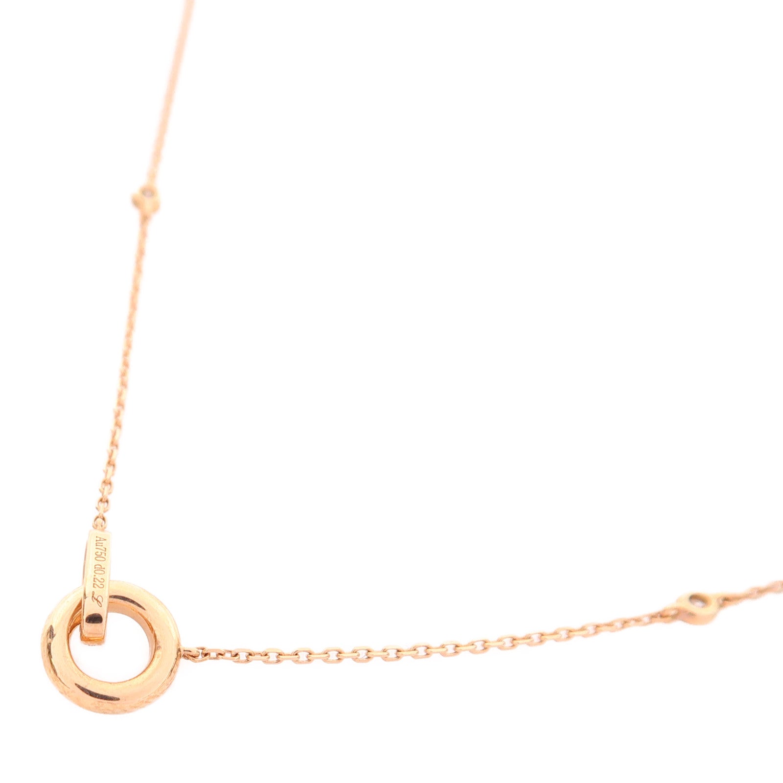 JEWELRY 18K玫瑰金/鑽石Diamond項鍊