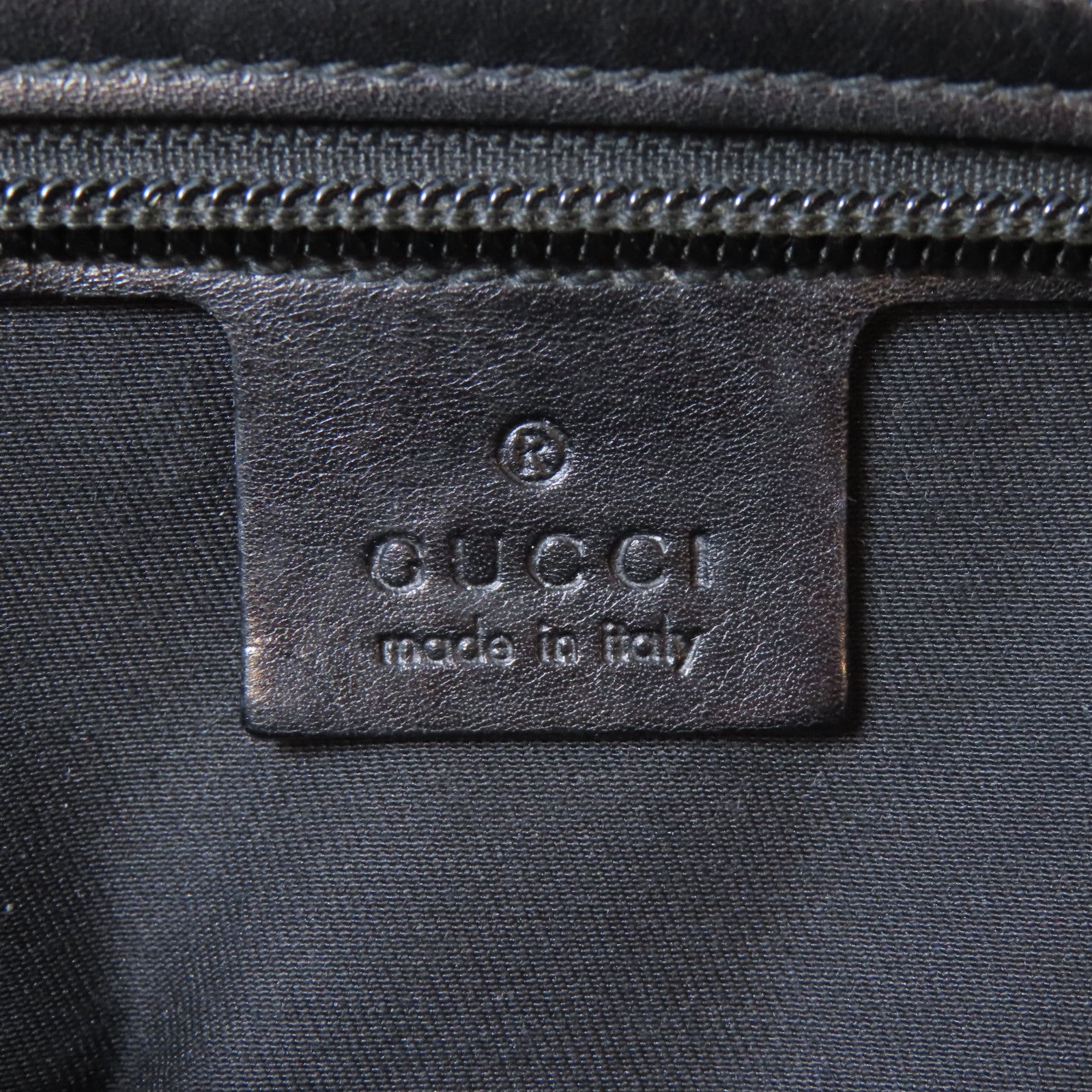 GUCCI 帆布Shoulder Bag金扣肩背袋黑色