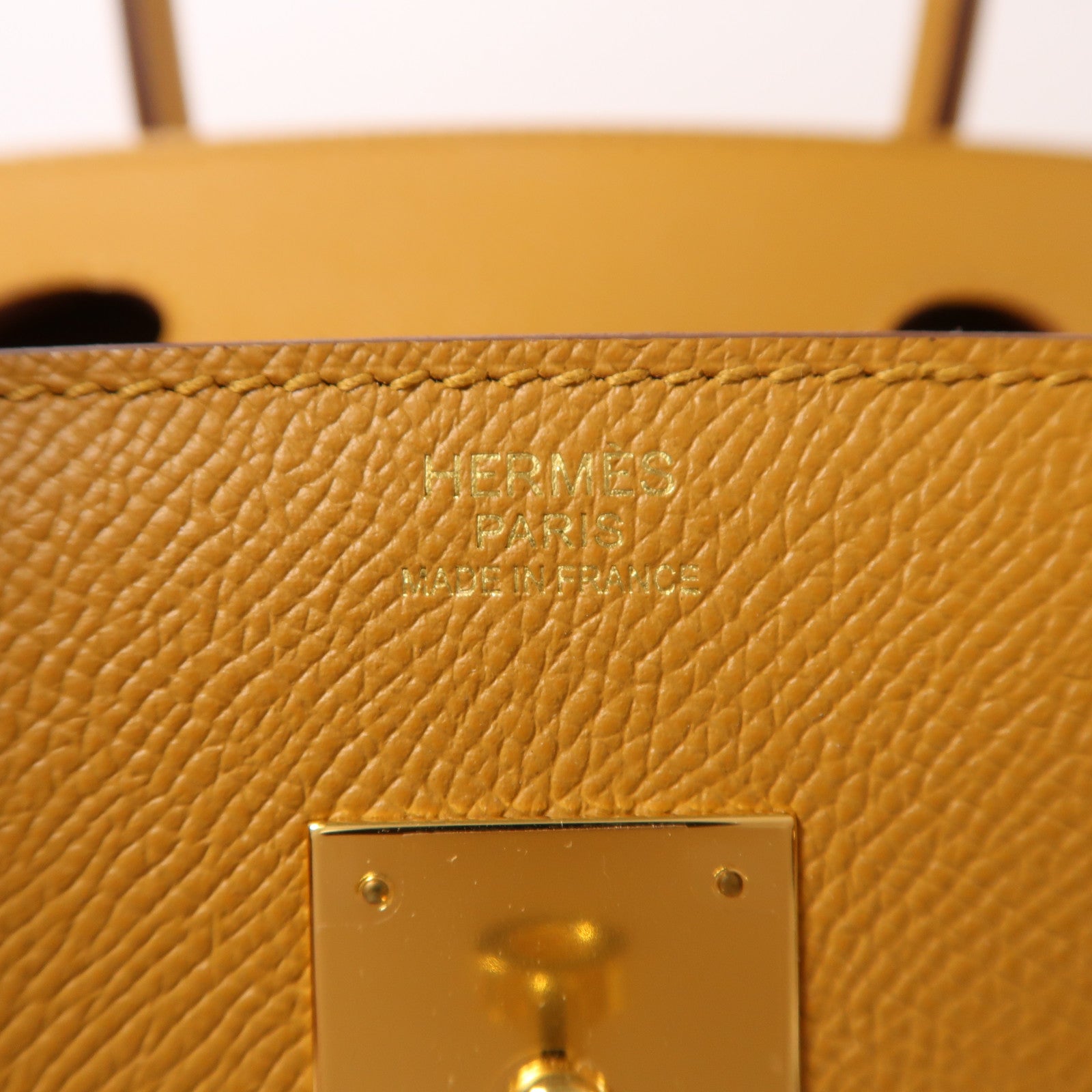 HERMES Epsom皮革Birkin 30金扣手挽袋Sesame