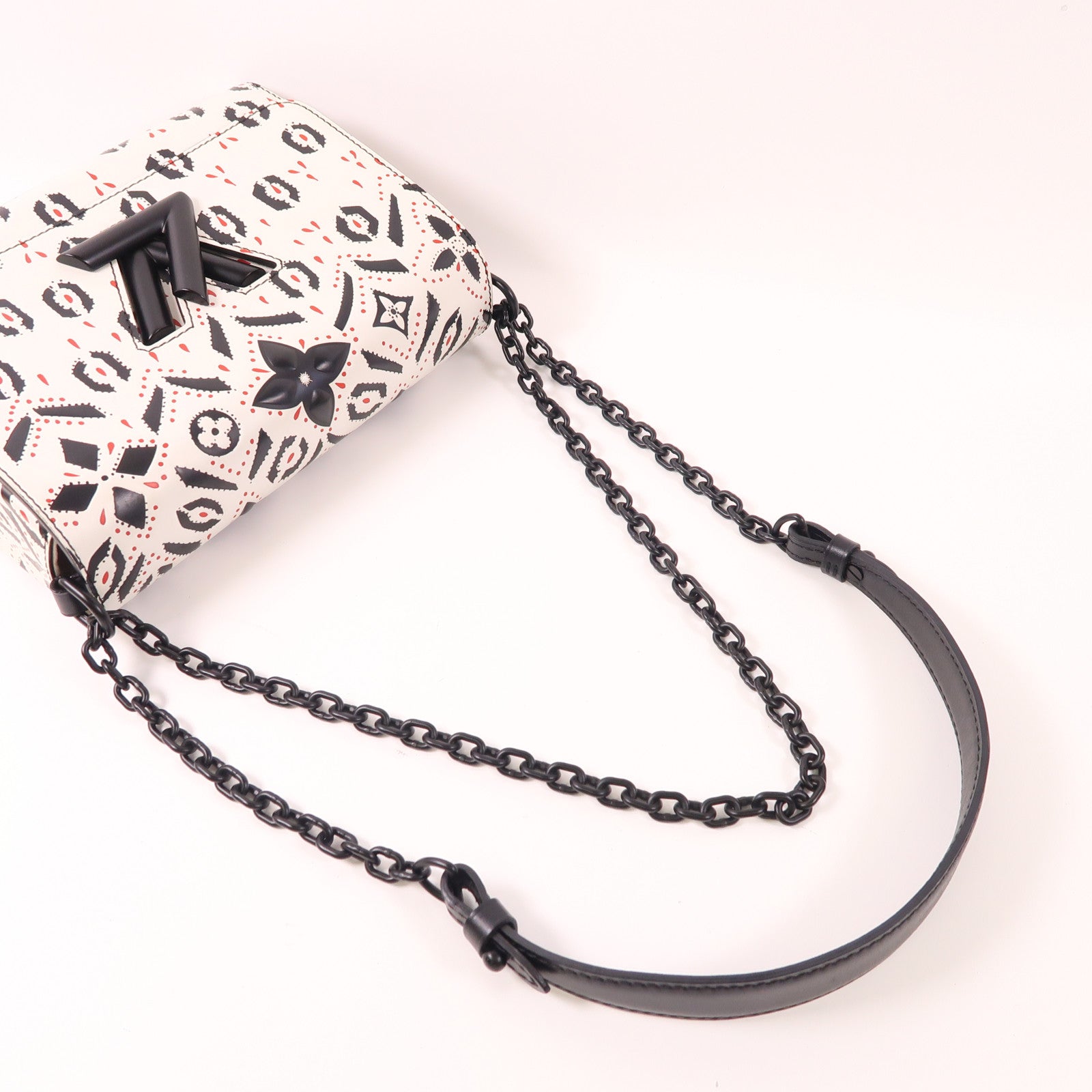 LOUIS VUITTON 牛皮皮革Graphic Print Twist MM手挽肩背兩用袋